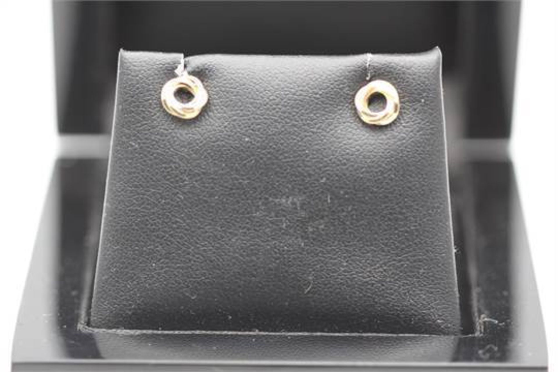 BOXED BRAND NEW 9CT YELLOW GOLD EARRINGS RRP-£100.00 (SBW)