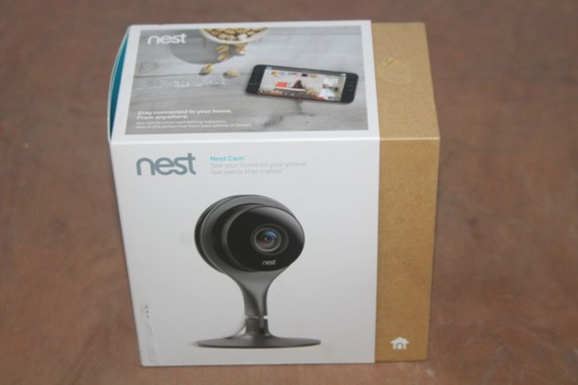 BOXED NEST CAM SEE YOUR HOME ON YOUR HOME SEURITY SYSTEM RRP £225(DSSALVAGE)(22.02.17)