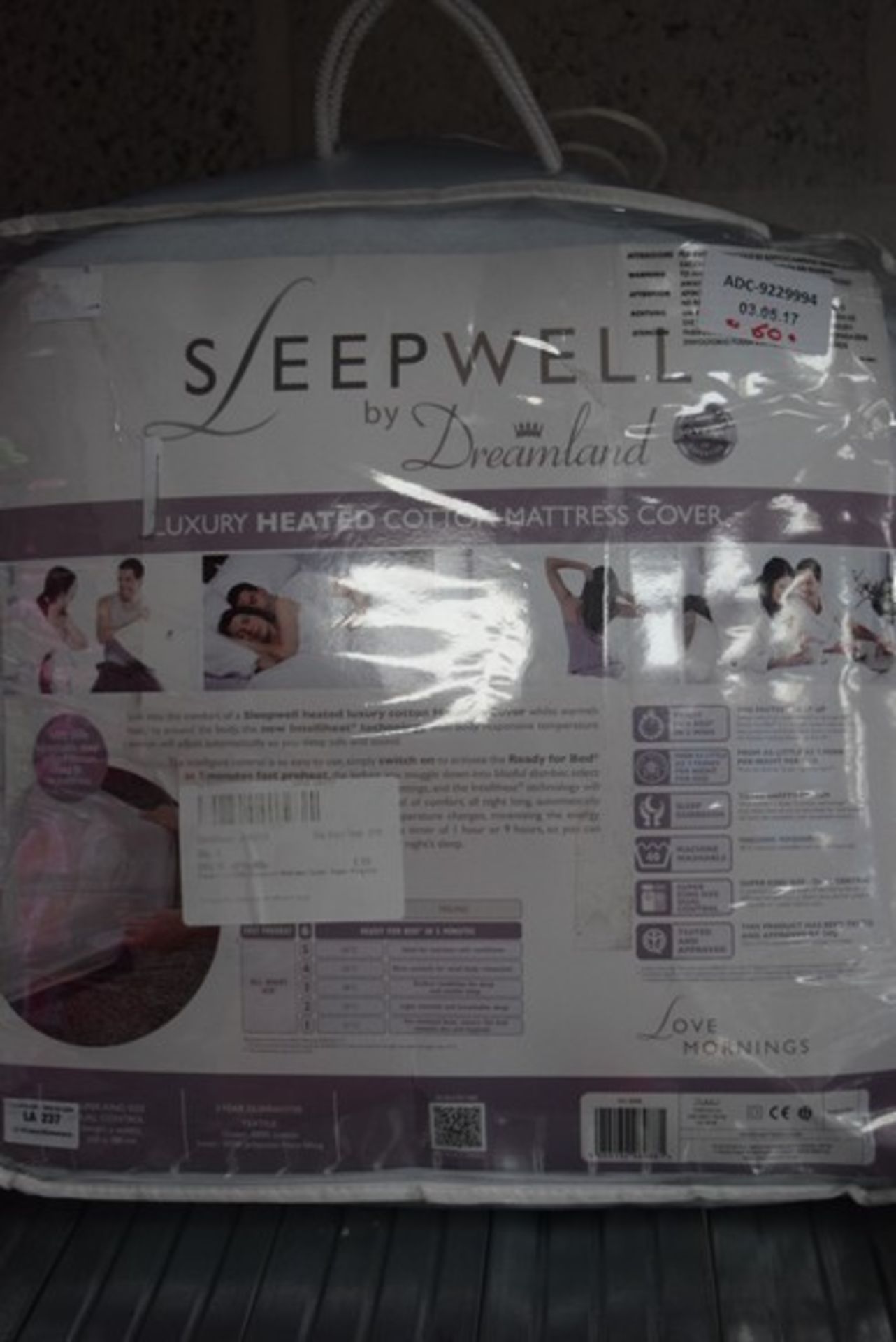 1 x SLEEPWELL LUXURY HEATED COTTON SUPER KING SIZE DUVET RRP £70 03.05.17 *PLEASE NOTE THAT THE