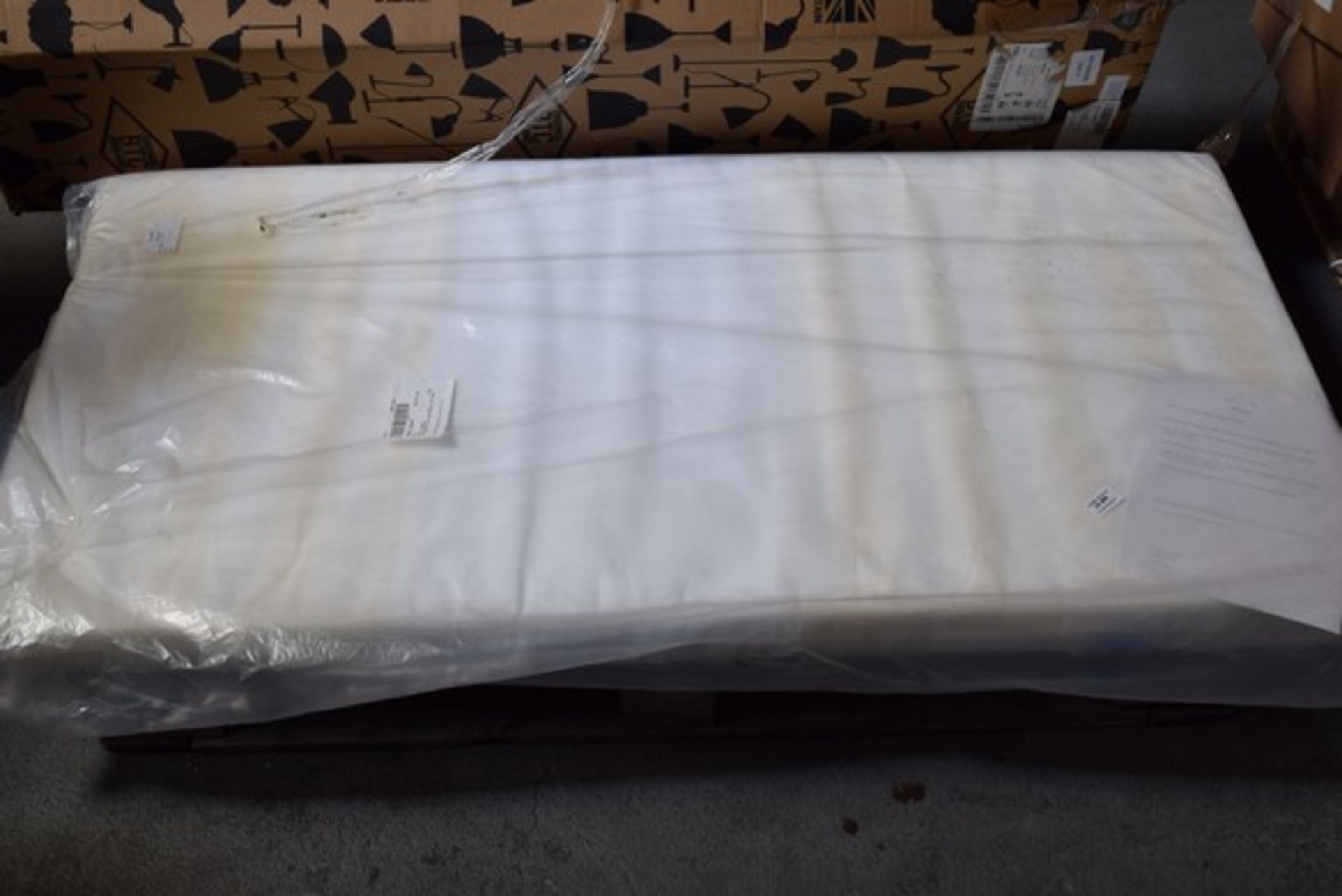 1 x COT BED MATTRESS 140 X 70CM RRP £40 05.05.2017 BATCH (1009) *PLEASE NOTE THAT THE BID PRICE IS