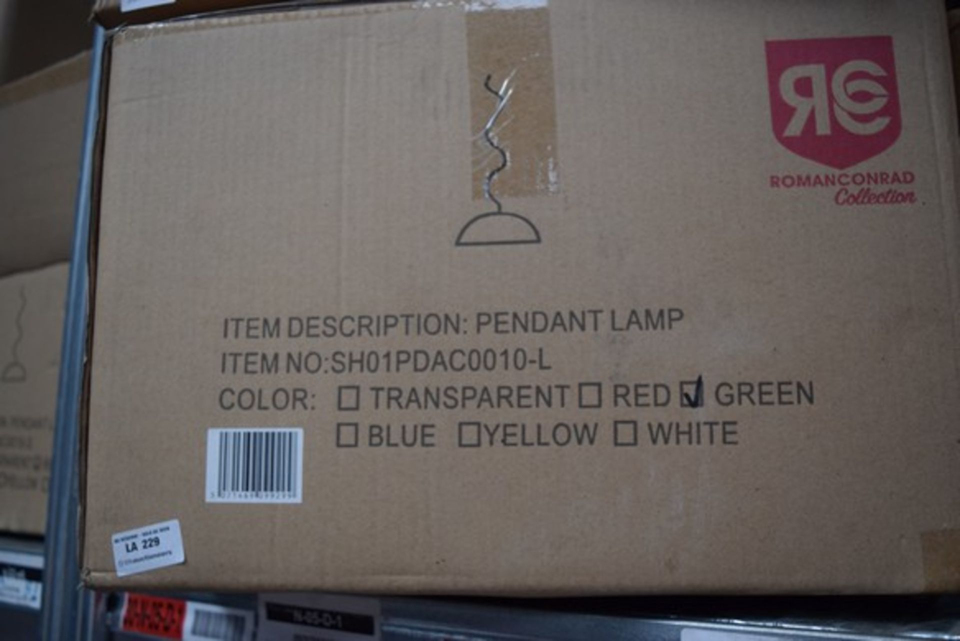 1 x BOXED BRAND NEW ROMAN CONRAD COLLECTION PENDANT LAMP RRP £150 *PLEASE NOTE THAT THE BID PRICE IS