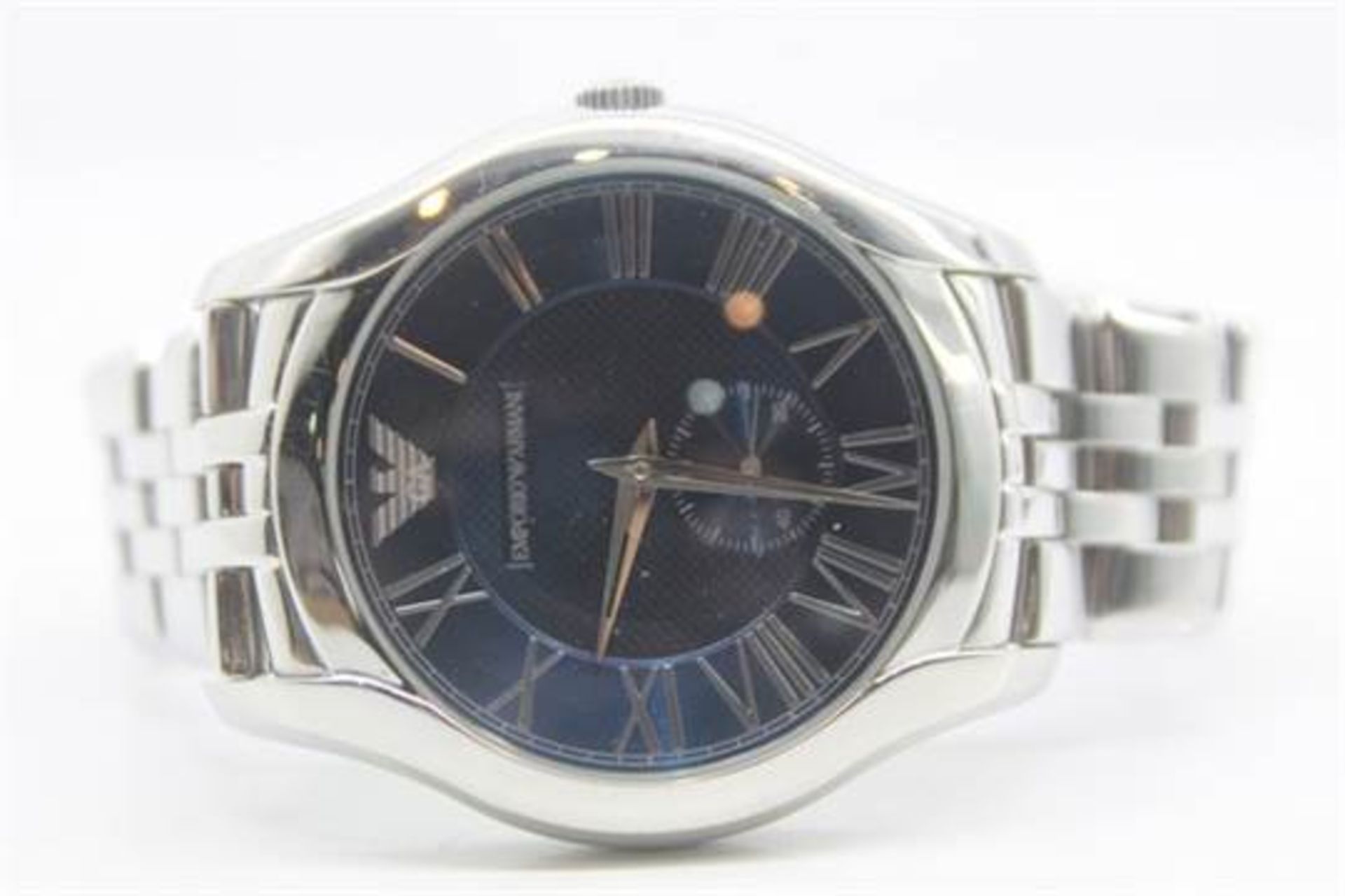 ARMANI STAINLESS STEEL WRIST WATCH RRP £279 (ADC-9100426)(10.04.17)