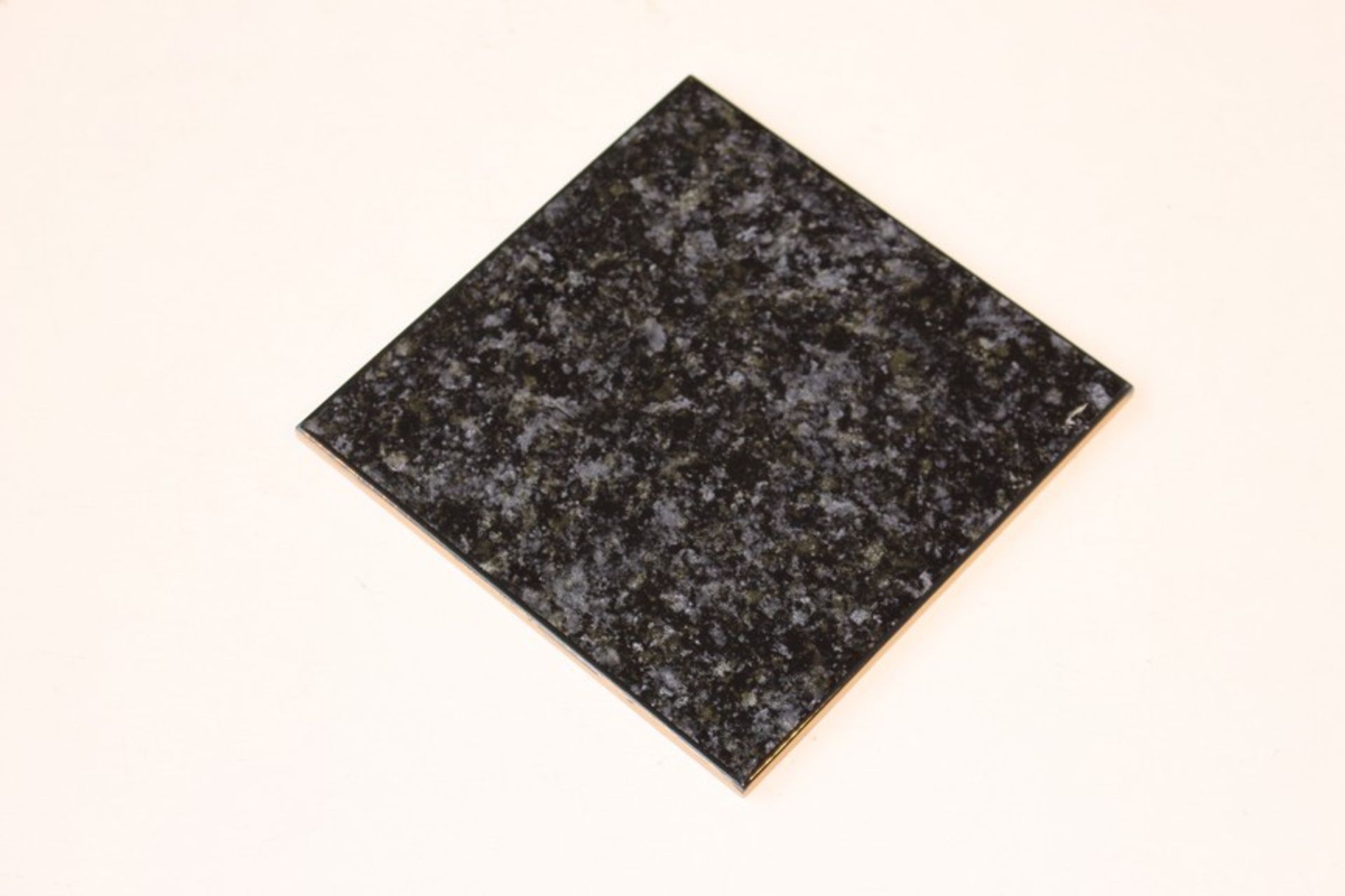 90X BY JOHNSONS TILES FACTORY SEALED 150 X 150MM SATIN BLACK GRANITE EFFECT GLAZED WALL TILES RRP £