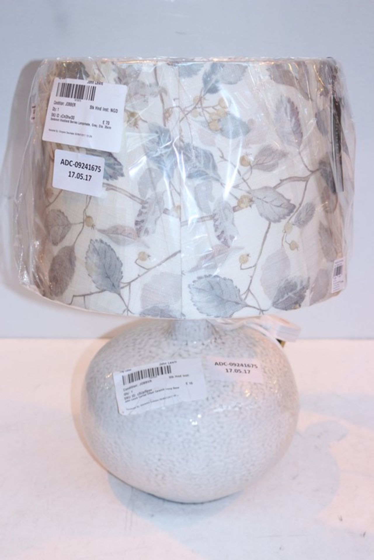 2 x ASSORTED DESIGNER LAMP SHADES BY SANDERSON AND HARLEQUIN RRP £60-£70 (17.5.17) *PLEASE NOTE THAT