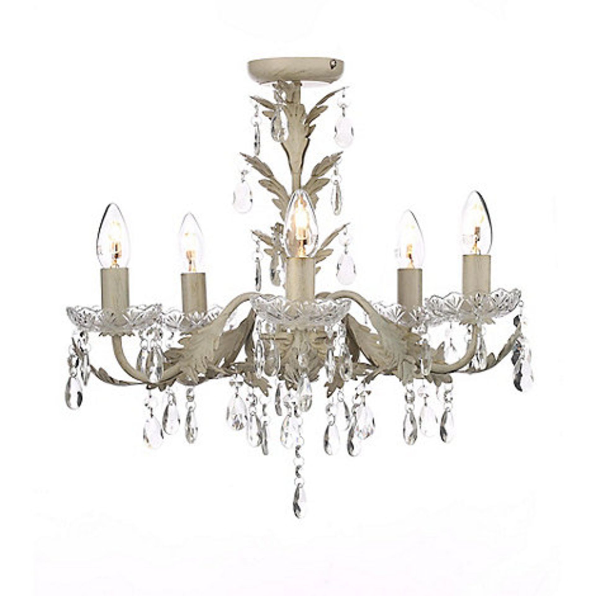 1 x BOXED PAISLEY FLUSH CHANDELIER LIGHT RRP £60 *PLEASE NOTE THAT THE BID PRICE IS MULTIPLIED BY