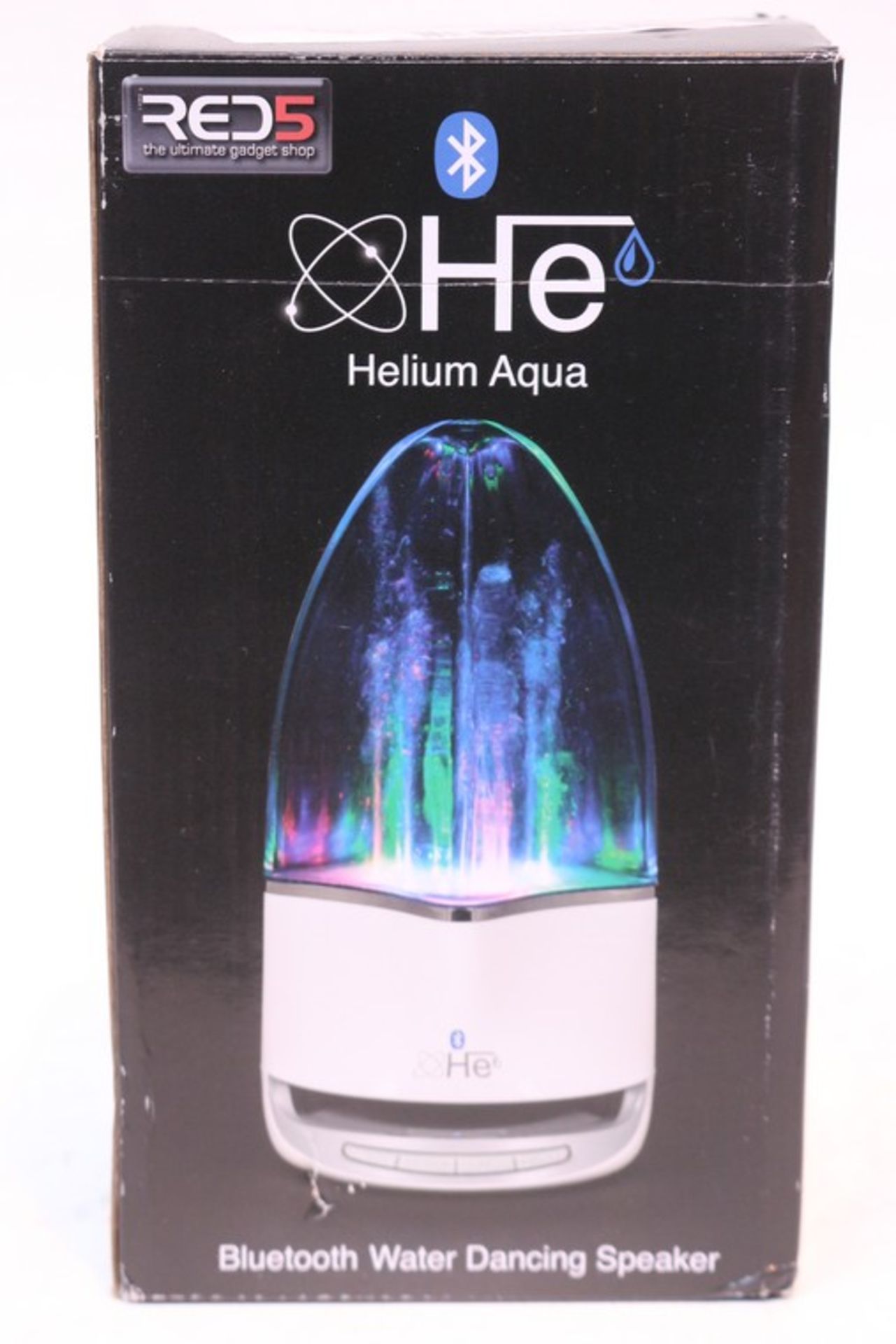 2 x BOXED BLUETOOTH HELIUM AQUA LIGHT BLUETOOTH SPEAKERS COMBINED RRP £45 (17.5.17) *PLEASE NOTE