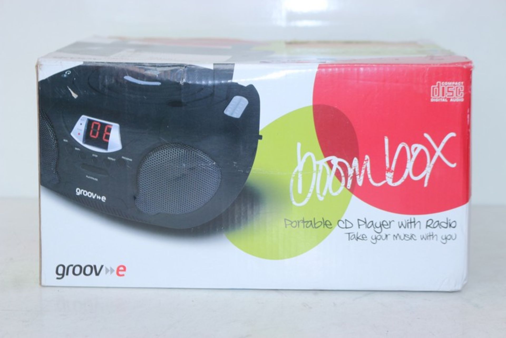 2 x BOXED GROVE BOOM BOX SPEAKERS *PLEASE NOTE THAT THE BID PRICE IS MULTIPLIED BY THE NUMBER OF