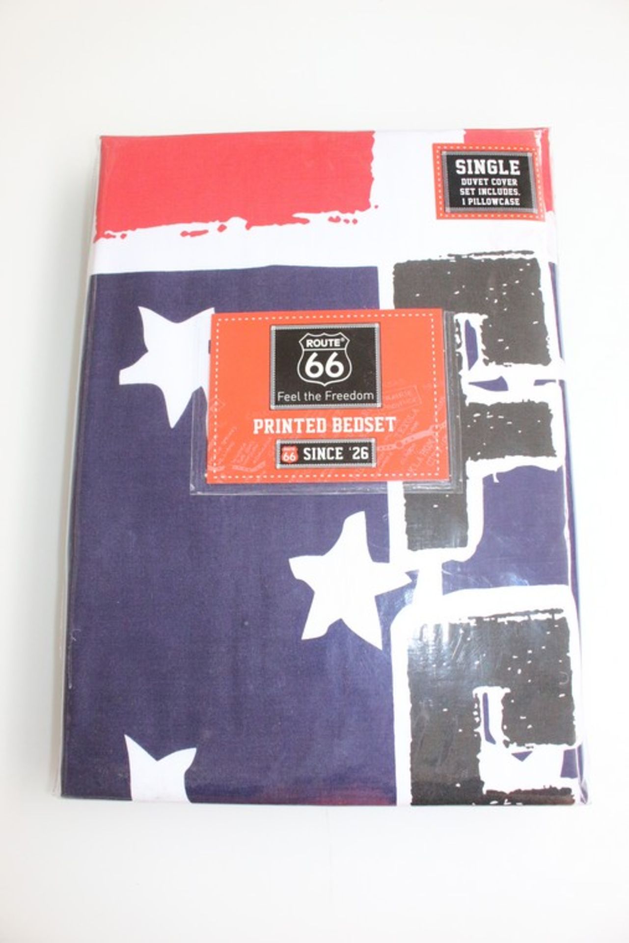 5 x ROUTE 66 FEEL THE FREEDOM DESIGNER PRINTED BED SETS IN SINGLE (26.5.17) *PLEASE NOTE THAT THE