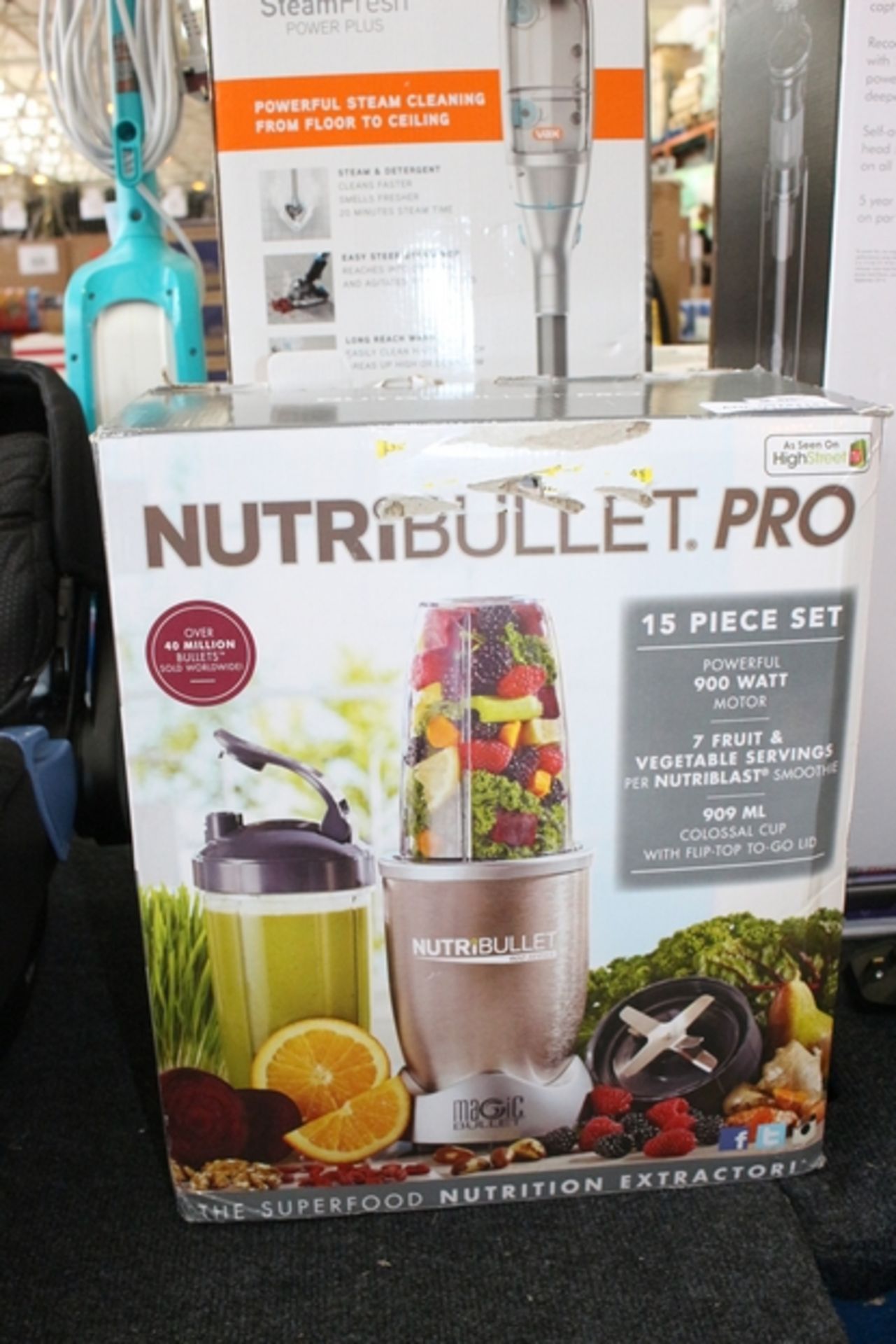 1X BOXED NUTRI BULLET PRO 15 PIECE SET RRP £100 (ADC-09241141) (17/05/17)