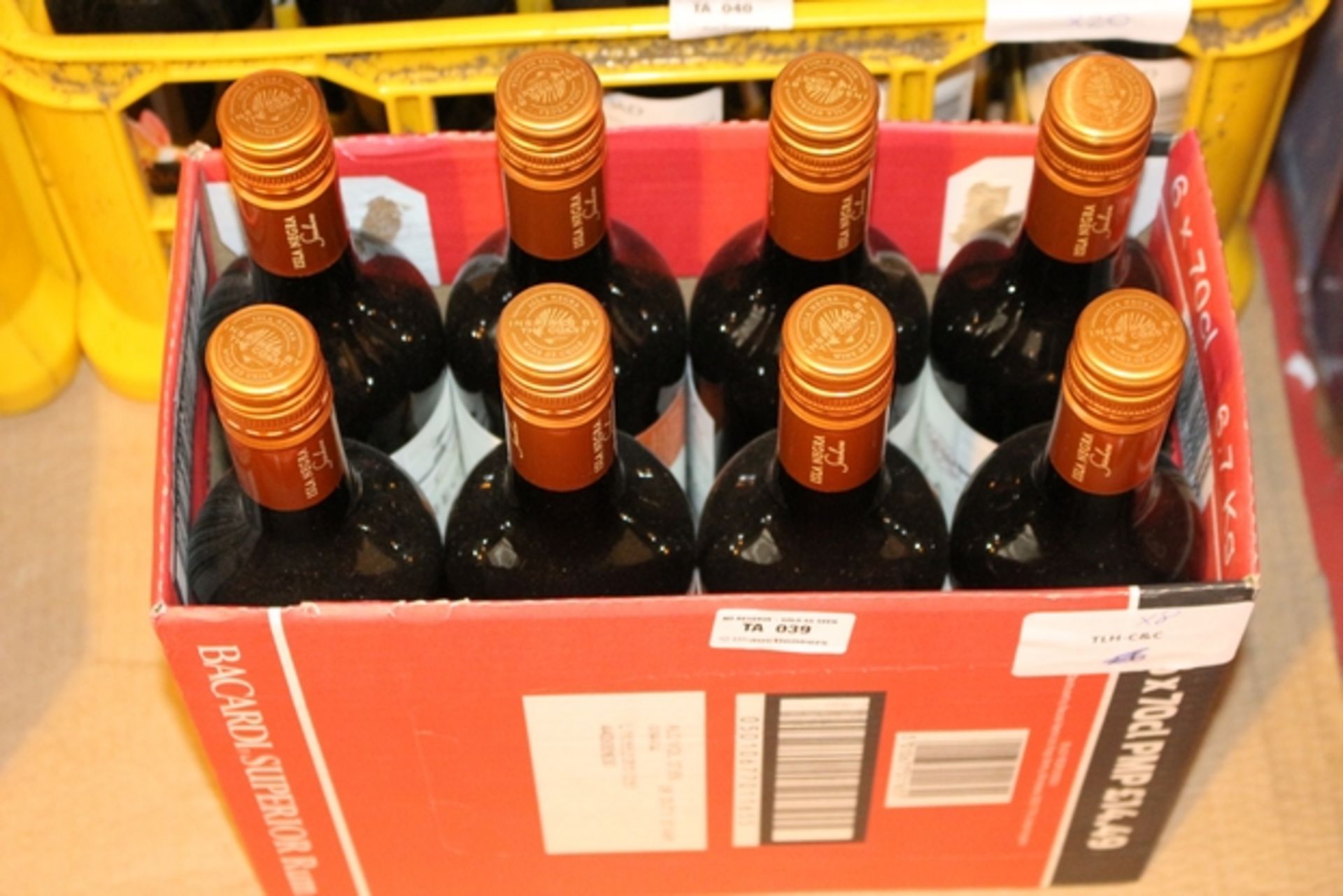 1X BOX TO CONTAIN 8 BOTTLES OF RED WINE (TLH-C&C)