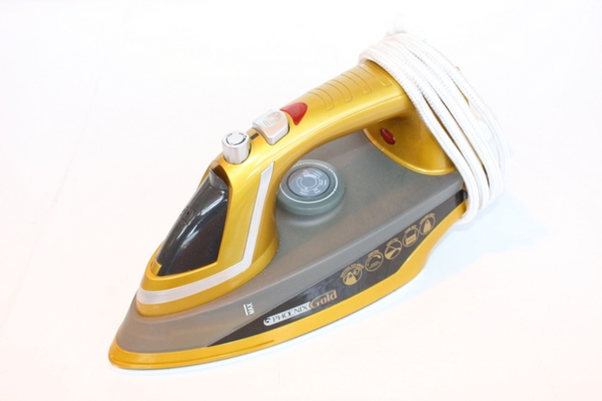 3 x PHOENIX GOLD VERTICAL STEAMING IRONS *PLEASE NOTE THAT THE BID PRICE IS MULTIPLIED BY THE NUMBER