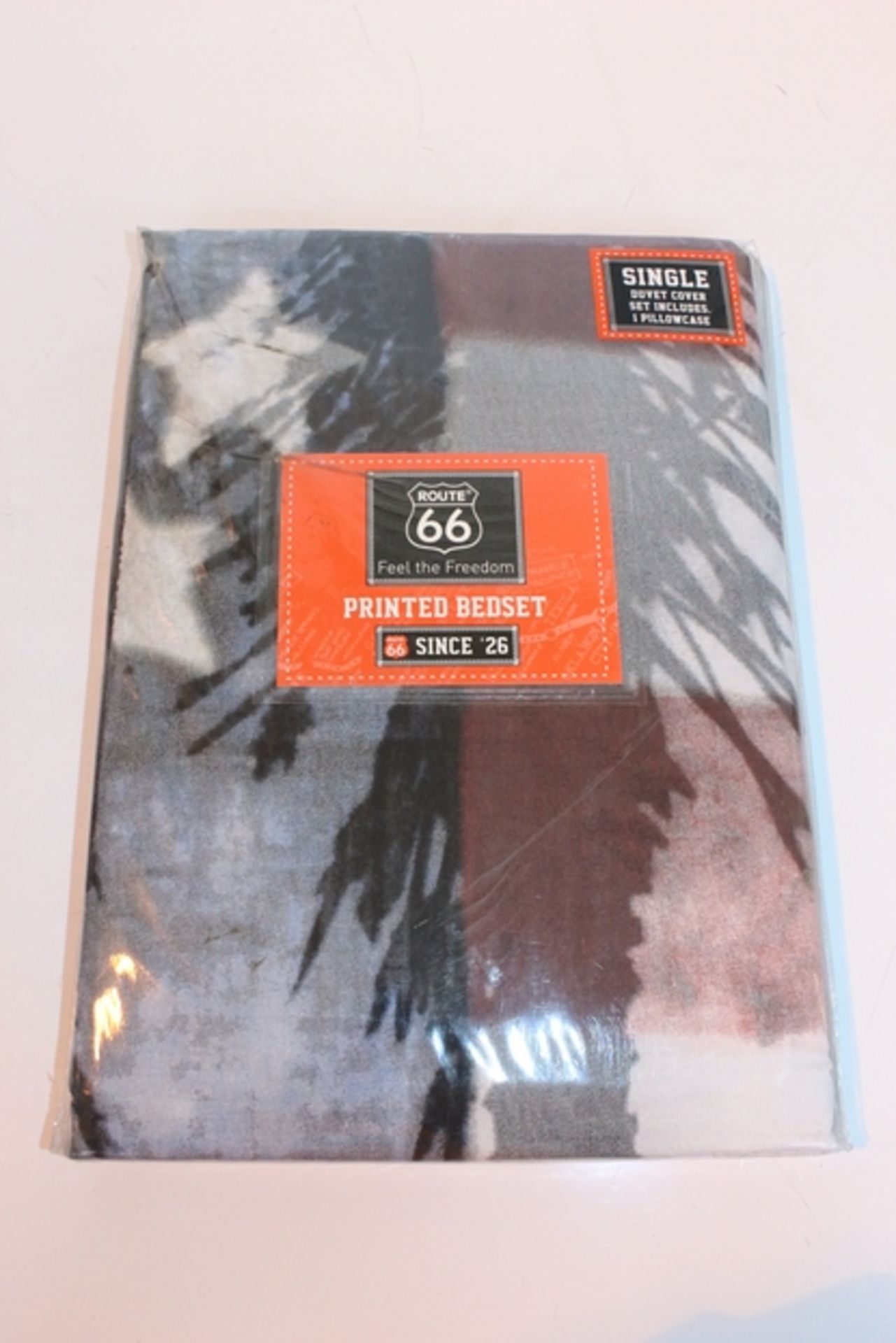 5 x BAGGED BRAND NEW ROUTE 66 SINGLE DUVET COVER SET INCLUDES 1 PILLOW CASE (26.05.17) *PLEASE
