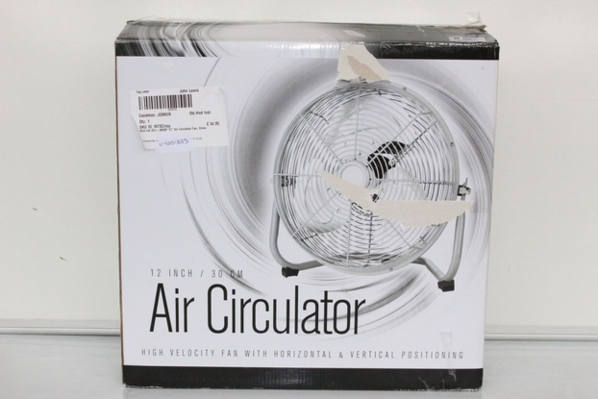 2 x BOXED AIR CIRCULATORS *PLEASE NOTE THAT THE BID PRICE IS MULTIPLIED BY THE NUMBER OF ITEMS IN