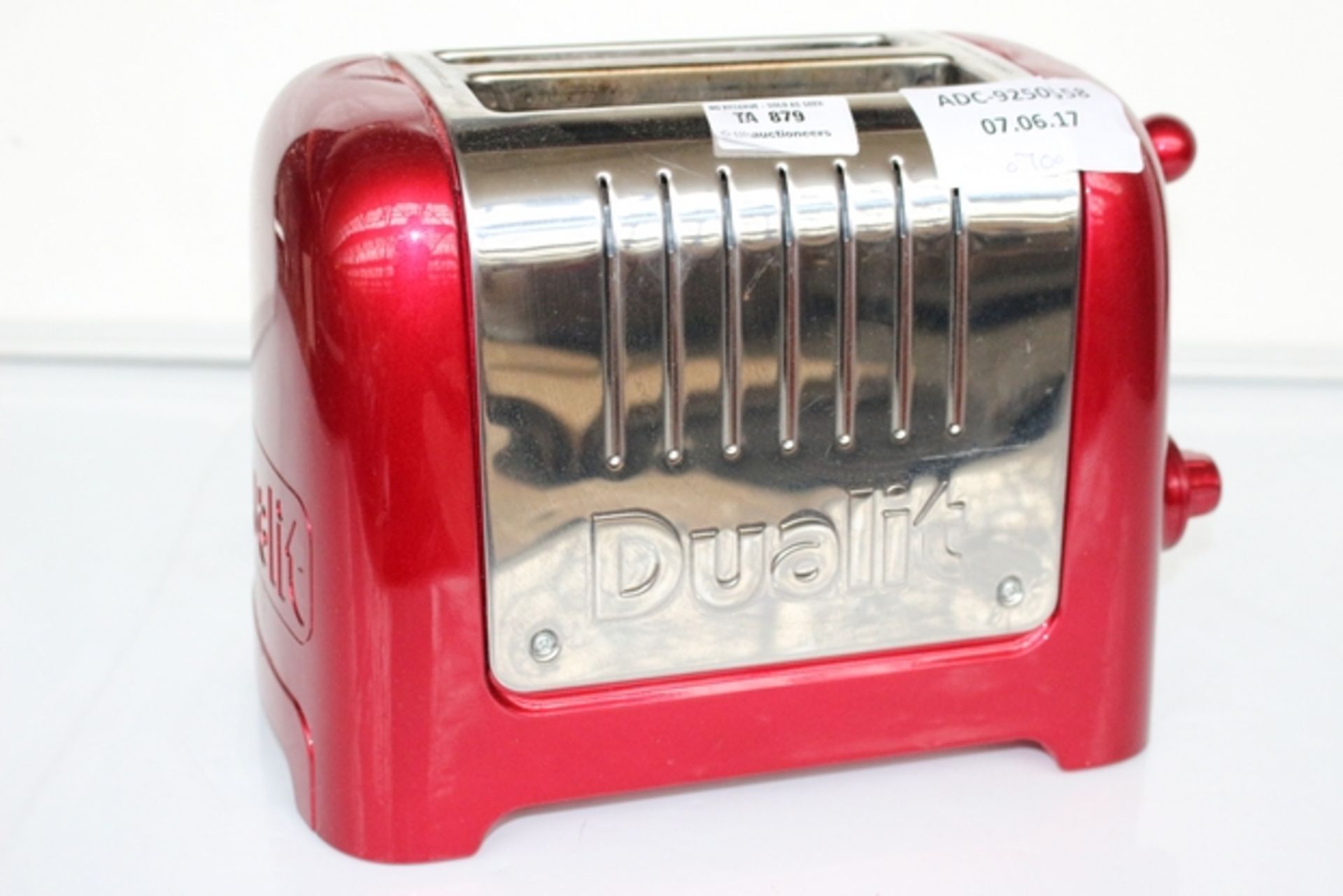 1 x DUALIT 2 SLICE TOASTER RRP £70 (07/06/17) *PLEASE NOTE THAT THE BID PRICE IS MULTIPLIED BY THE