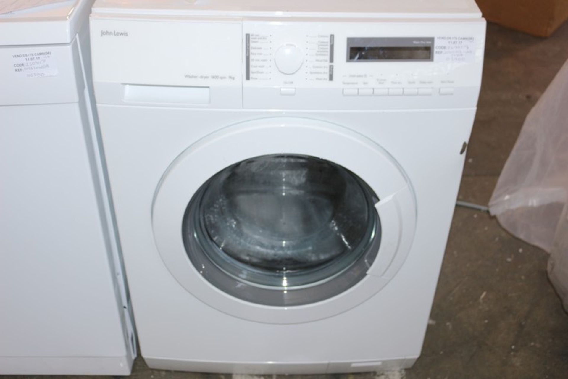 1 x JLWD1613 WASHER DRYER IN WHITE RRP £600 (IN NEED OF ATTENTION)(11.7.17)(2499279) *PLEASE NOTE