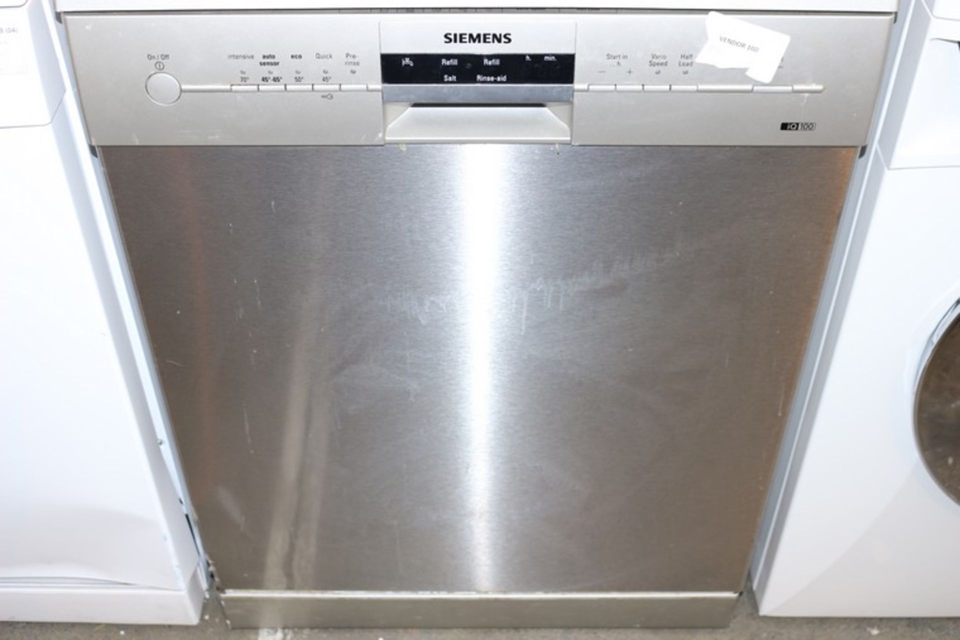 1 x SIEMENS IQ100 SN25M831GB DISHWASHER IN STAINLESS STEEL *PLEASE NOTE THAT THE BID PRICE IS