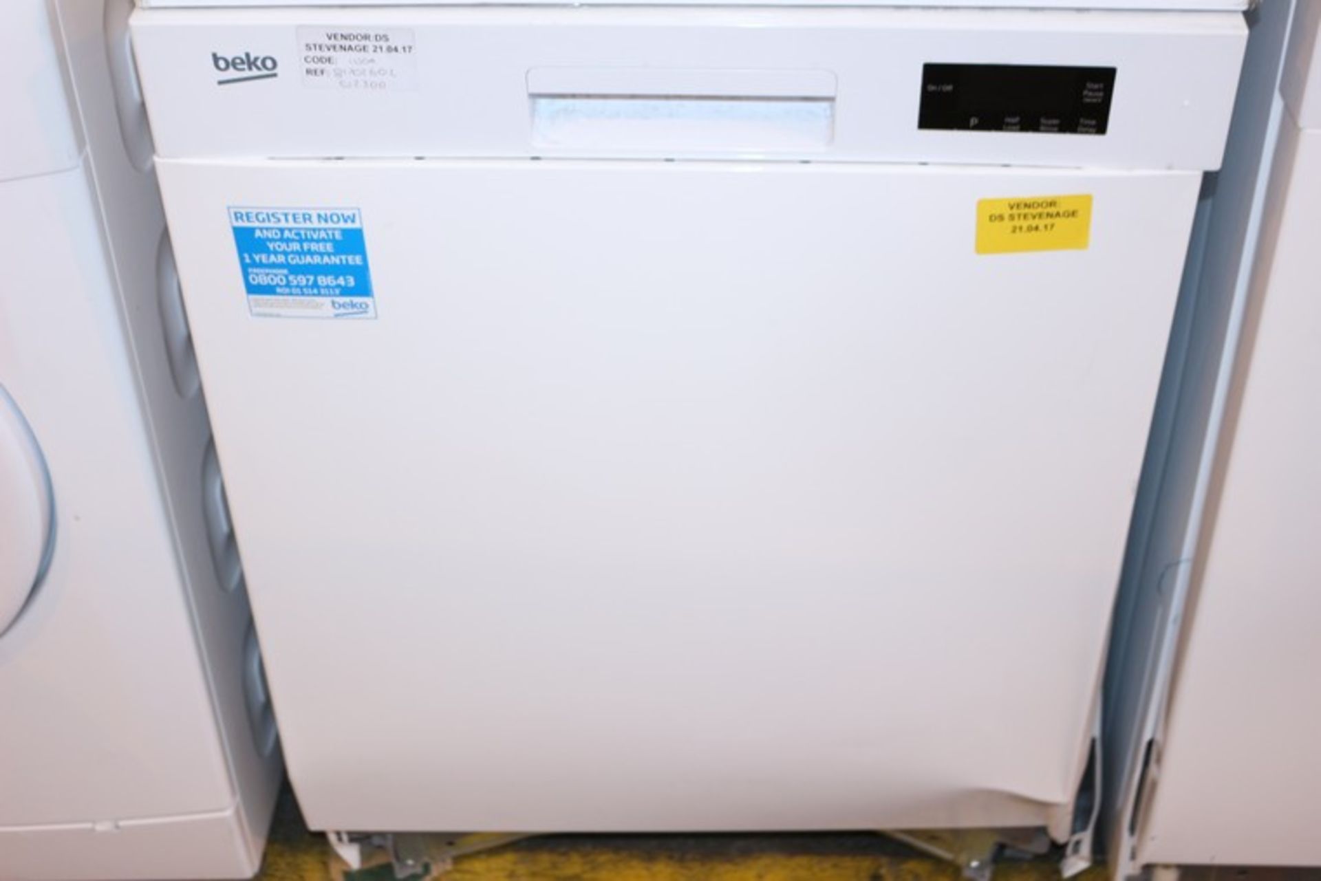 1 x BEKO DISHWASHER IN WHITE RRP £230 (21.4.17)(81702602) *PLEASE NOTE THAT THE BID PRICE IS