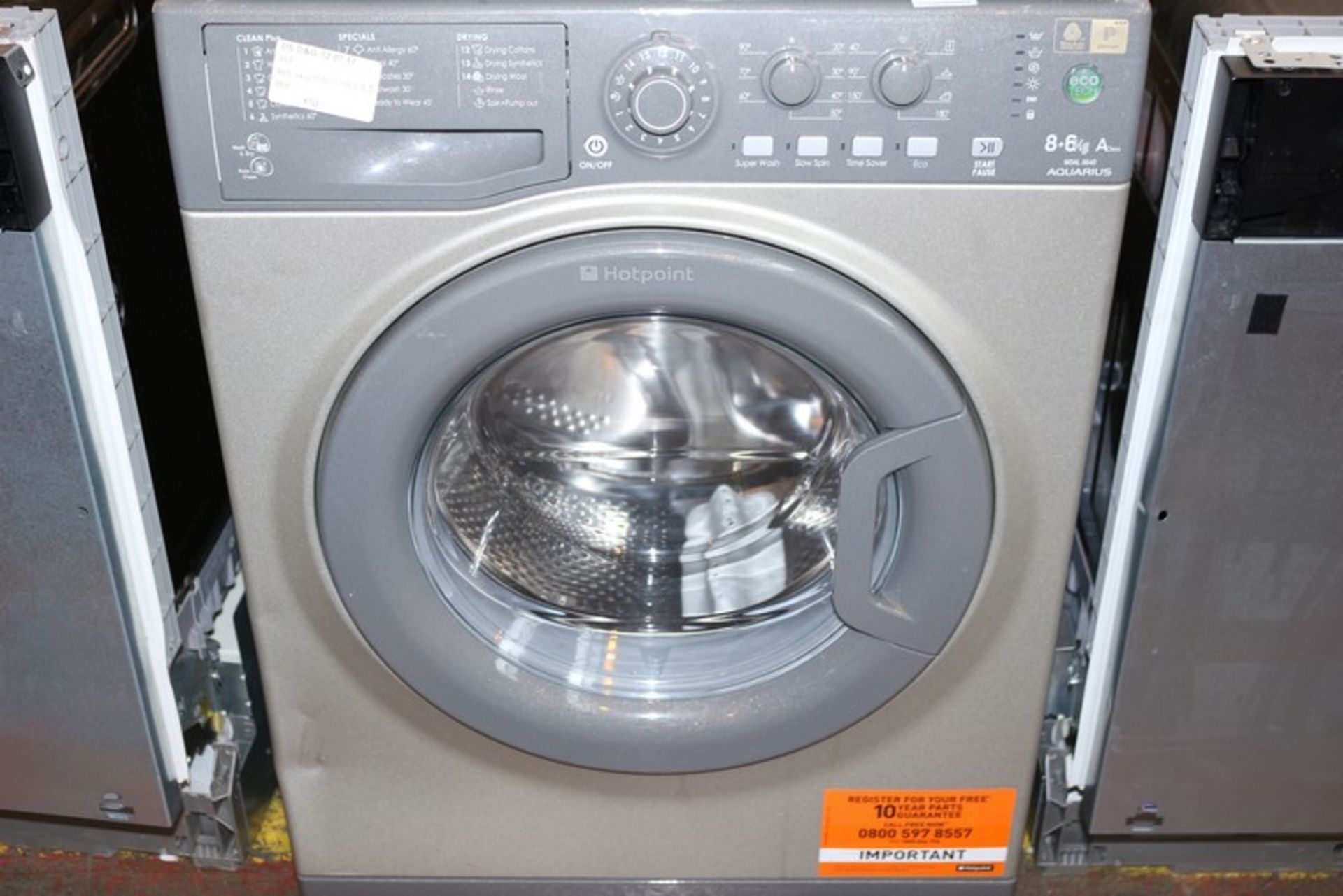 1 x HOTPOINT 6-8KG A CLASS WASHING MACHINE RRP £300 (12.7.17) *PLEASE NOTE THAT THE BID PRICE IS