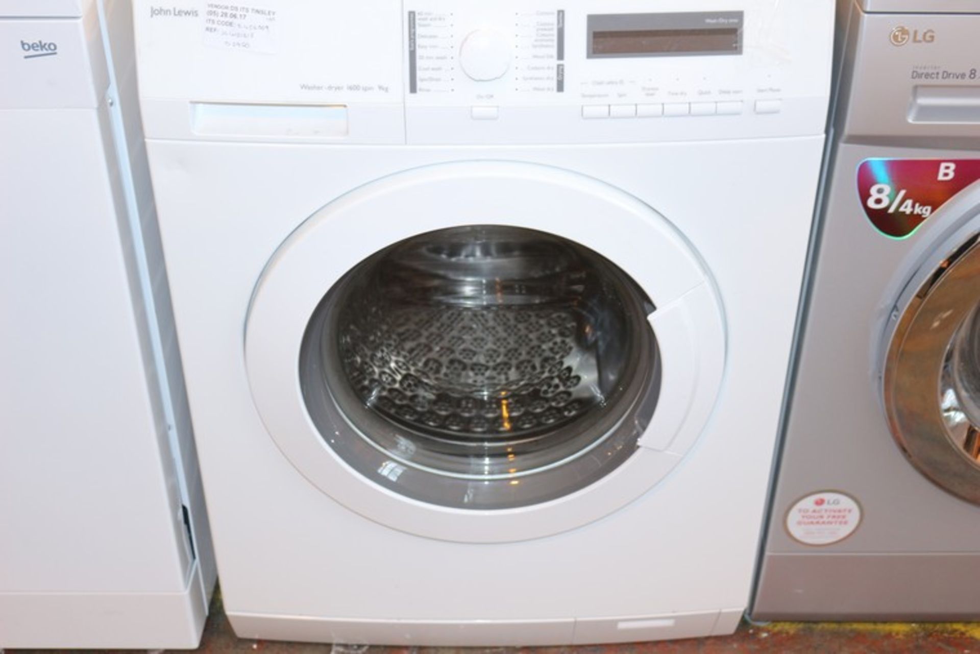 1 x JL WD1613 WASHER DRYER 1600RPM 9KG RRP £600 (2454069)(28.6.17) *PLEASE NOTE THAT THE BID PRICE