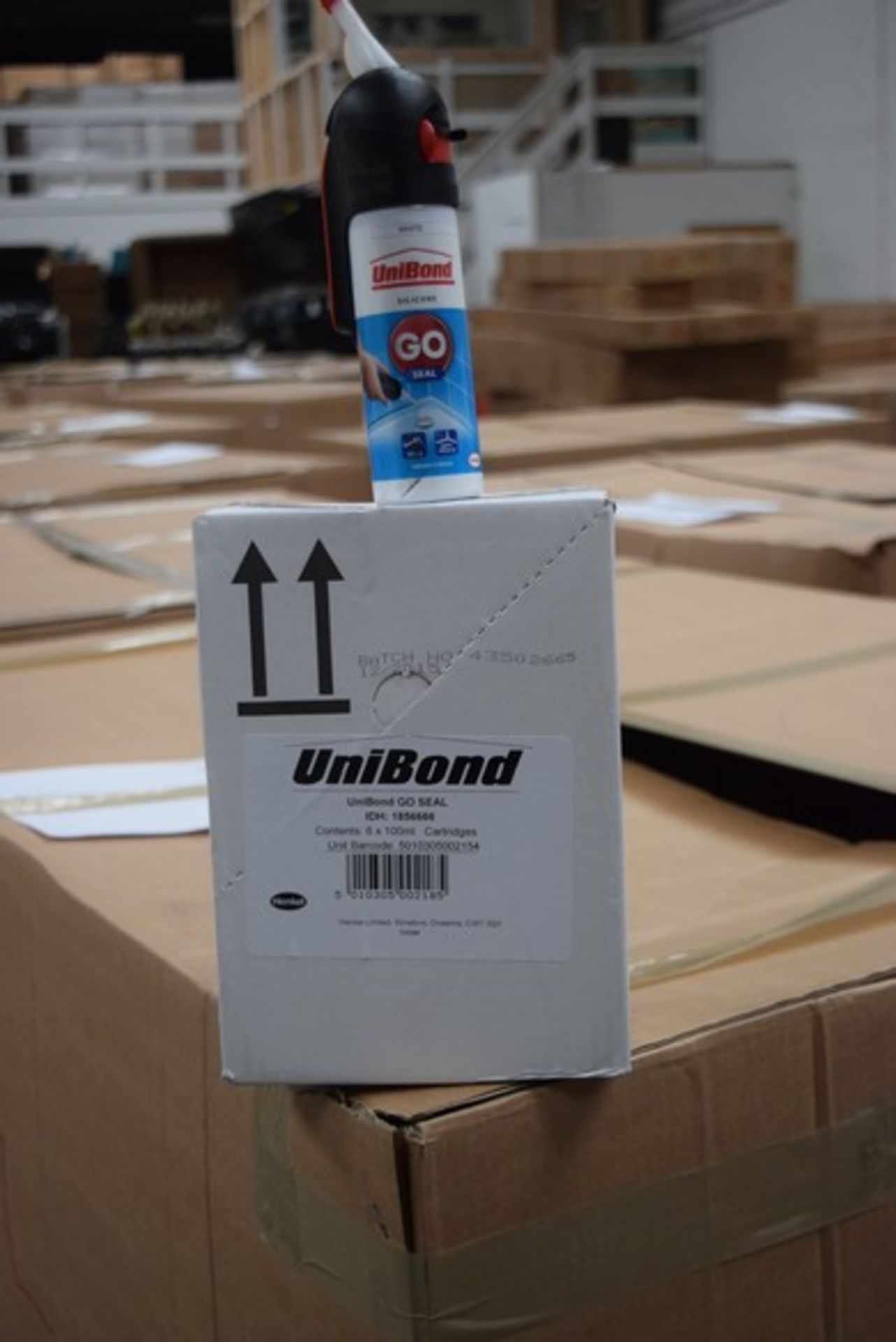 1 x BOX OF 6 MANUFACTURE SEALED UNIBOND SILICONE GO SEAL IN WHITE RRP £6 EACH *PLEASE NOTE THAT