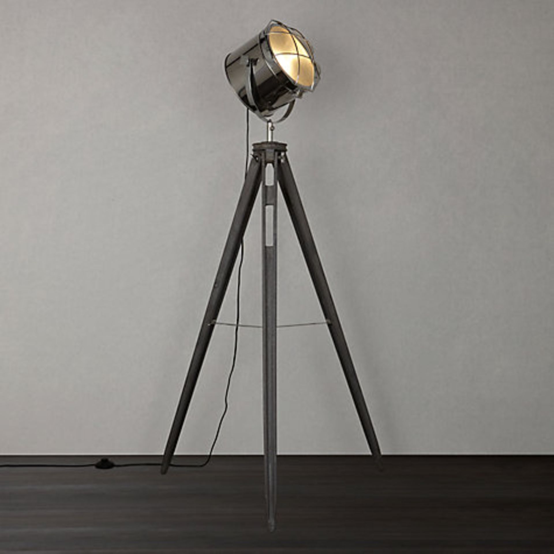 1 x BOXED JULES FLOOR LAMP WITH WASHED GREY FINISH RRP £195 18/07/17 *PLEASE NOTE THAT THE BID PRICE