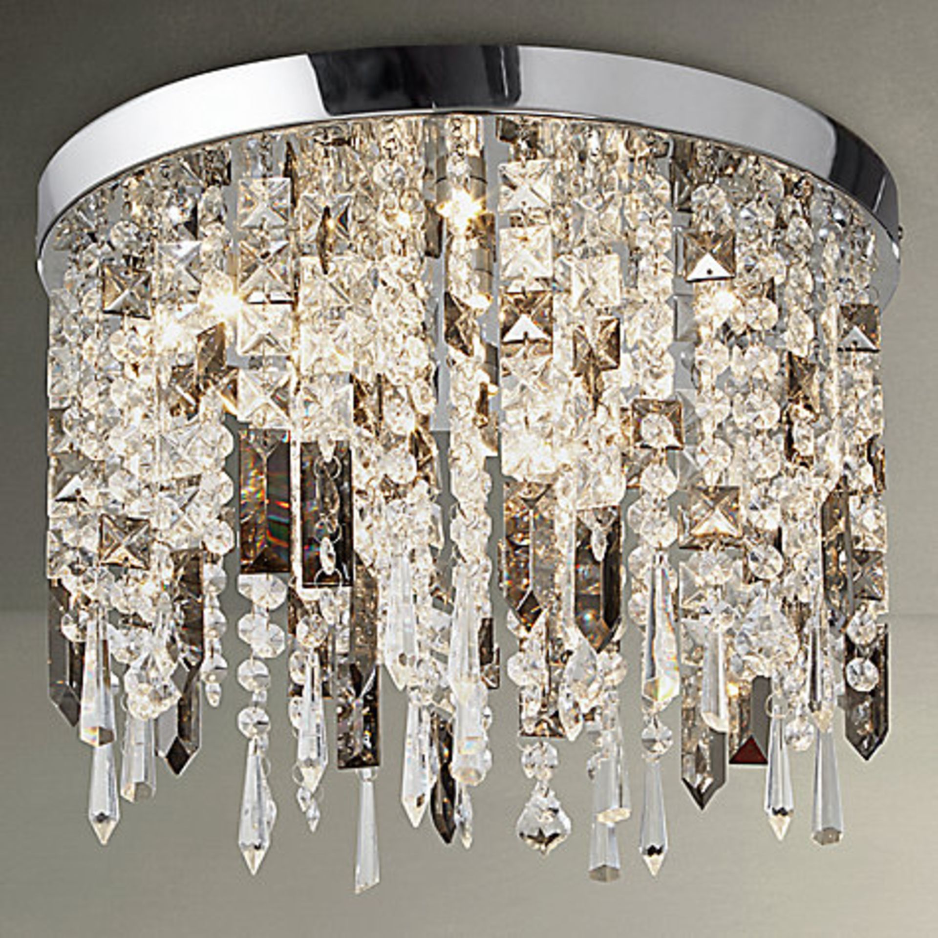 1 x BOXED GINVRALED SEMI FLUSH CEILING LIGHT RRP £150 18.07.17 *PLEASE NOTE THAT THE BID PRICE IS