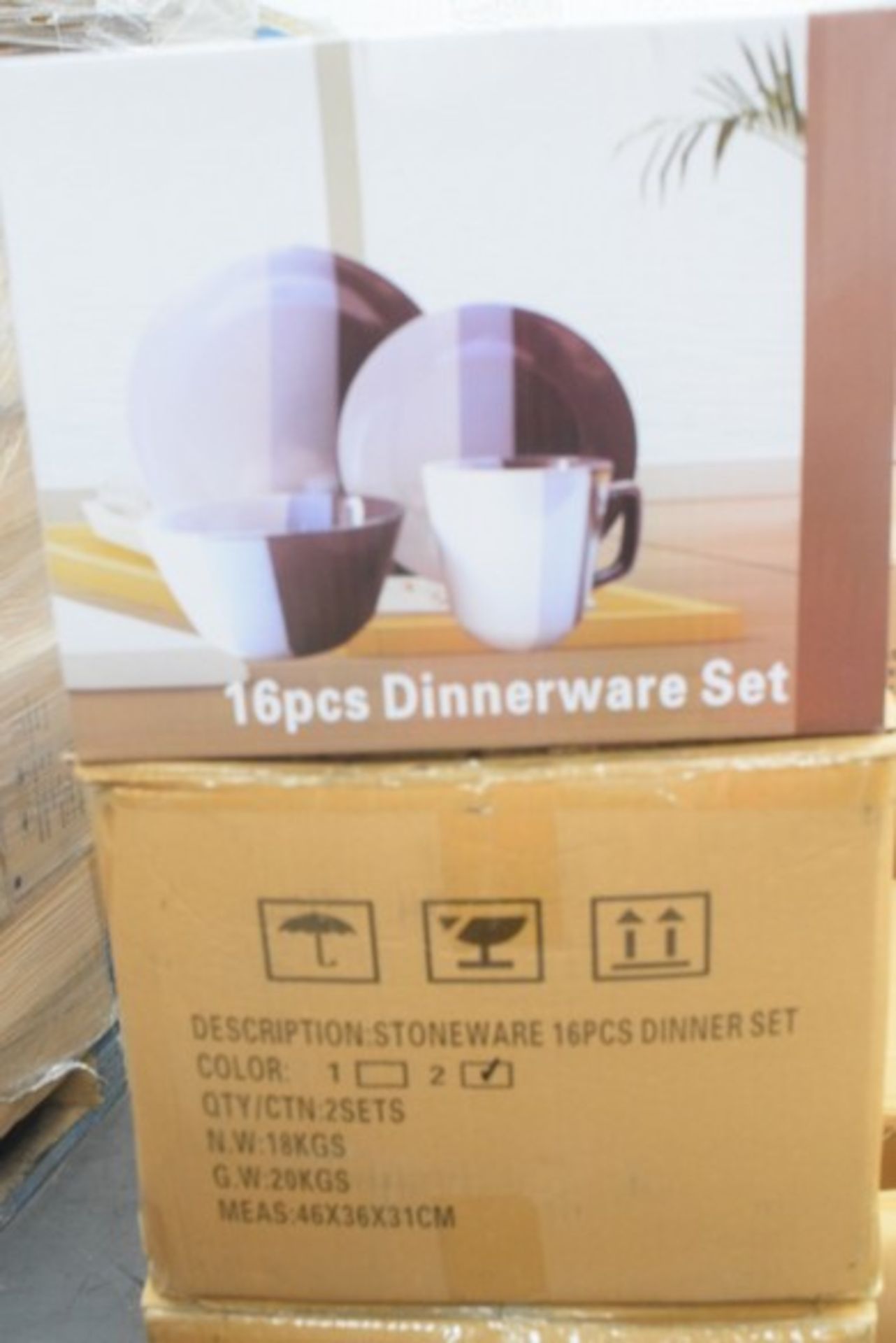 2 x BOXED BRAND NEW 16 PIECE DINNERWARE SETS RRP £30 EACH *PLEASE NOTE THAT THE BID PRICE IS