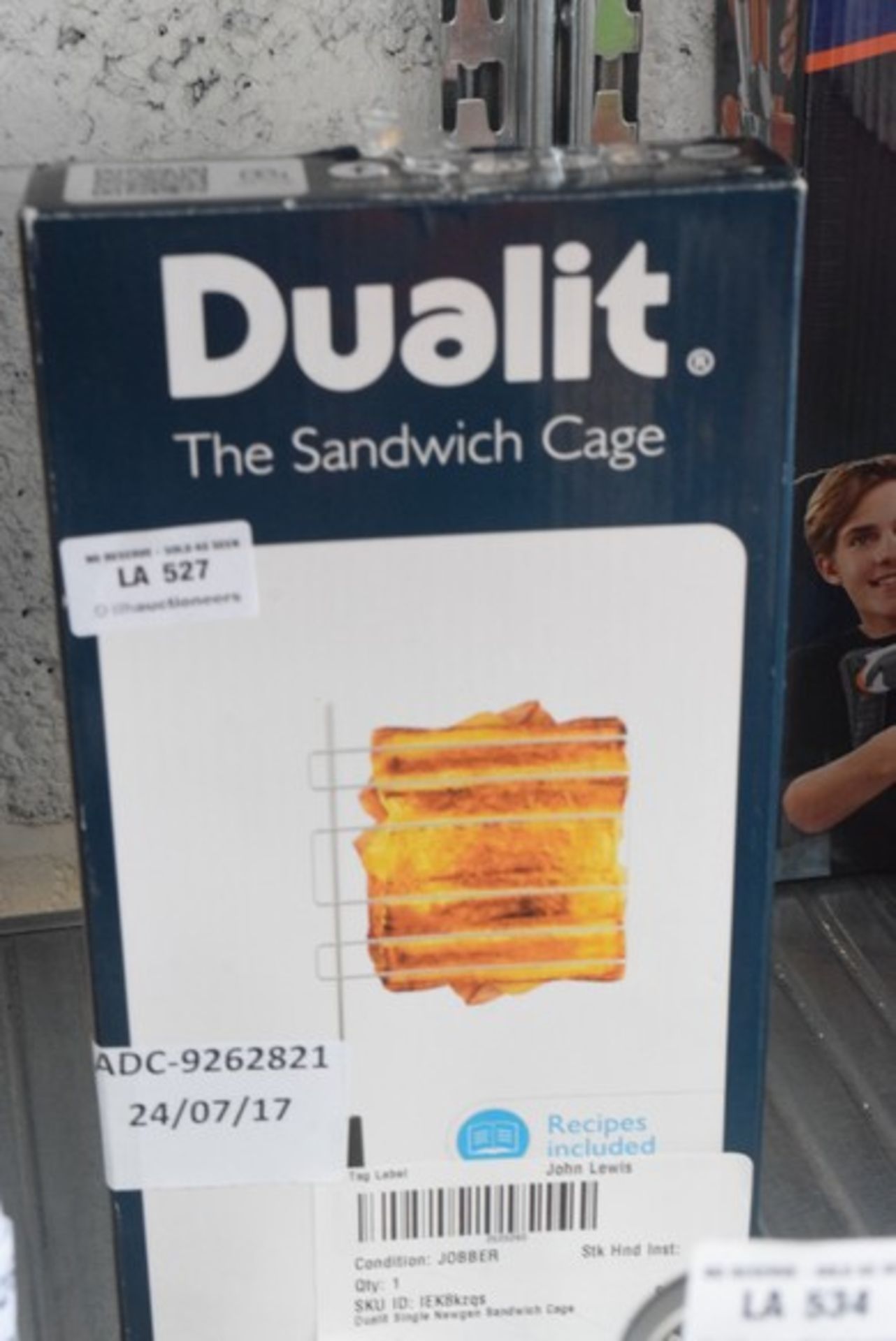 1 x DUALIT SINGLE NEW GENT SANDWICH CAGE RRP £15 24.07.17 *PLEASE NOTE THAT THE BID PRICE IS
