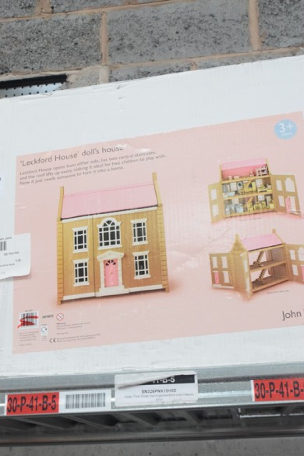 1 x BOXED WOODEN DOLLS HOUSE LETCHFORD HOUSE RRP £95 24.07.17 *PLEASE NOTE THAT THE BID PRICE IS