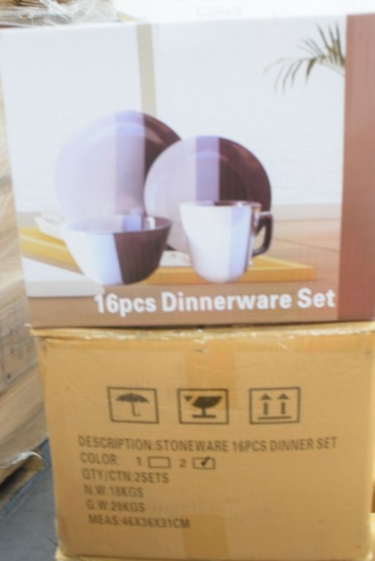 2 x BOXED BRAND NEW 16 PIECE DINNERWARE SETS RRP £30 EACH *PLEASE NOTE THAT THE BID PRICE IS