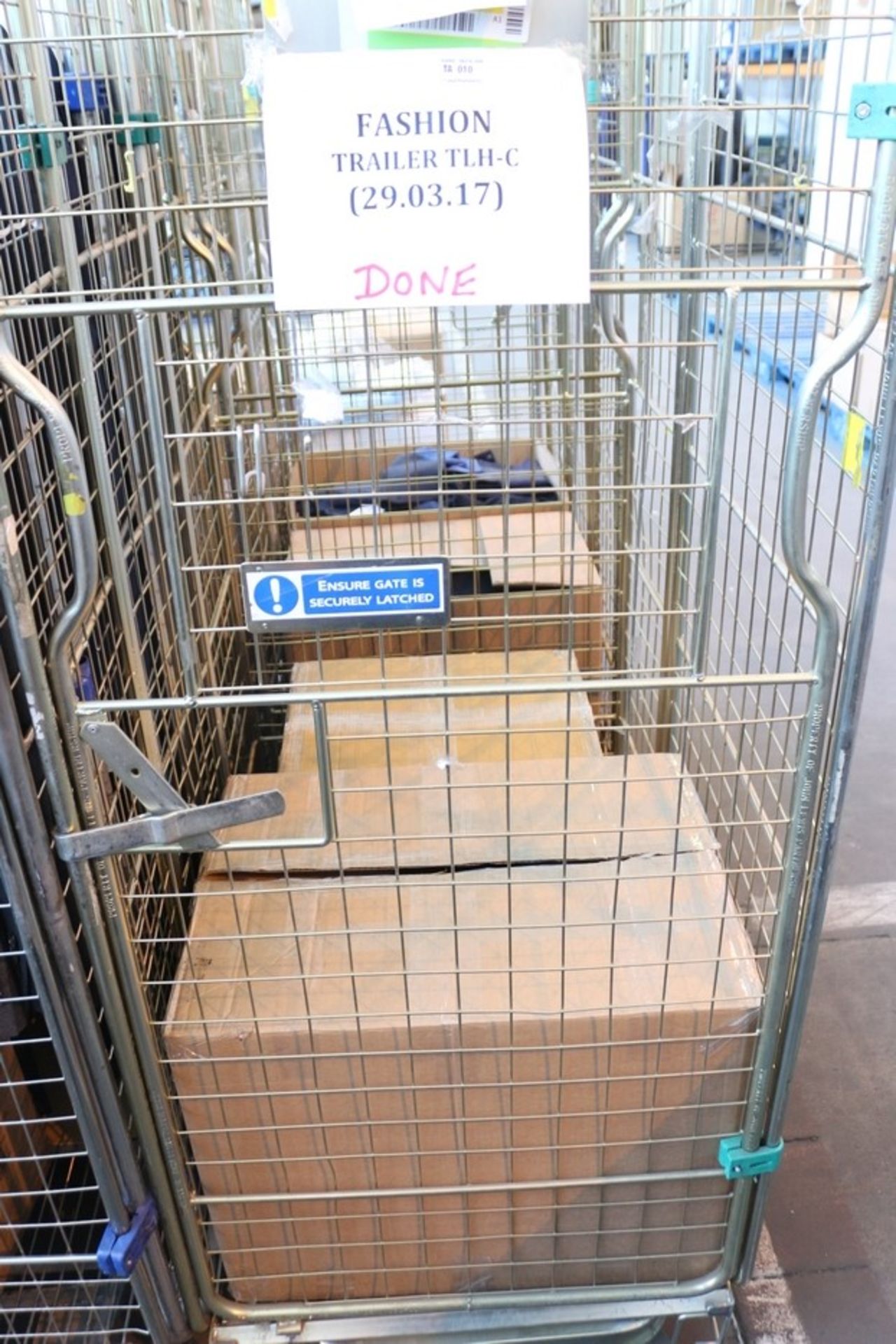 ONE CAGE TO CONTAIN APPROX 73 UNITS OF UNUSED ASSORTED DESIGNER ITEMS RANGING FROM MEN'S/WOMEN'S/