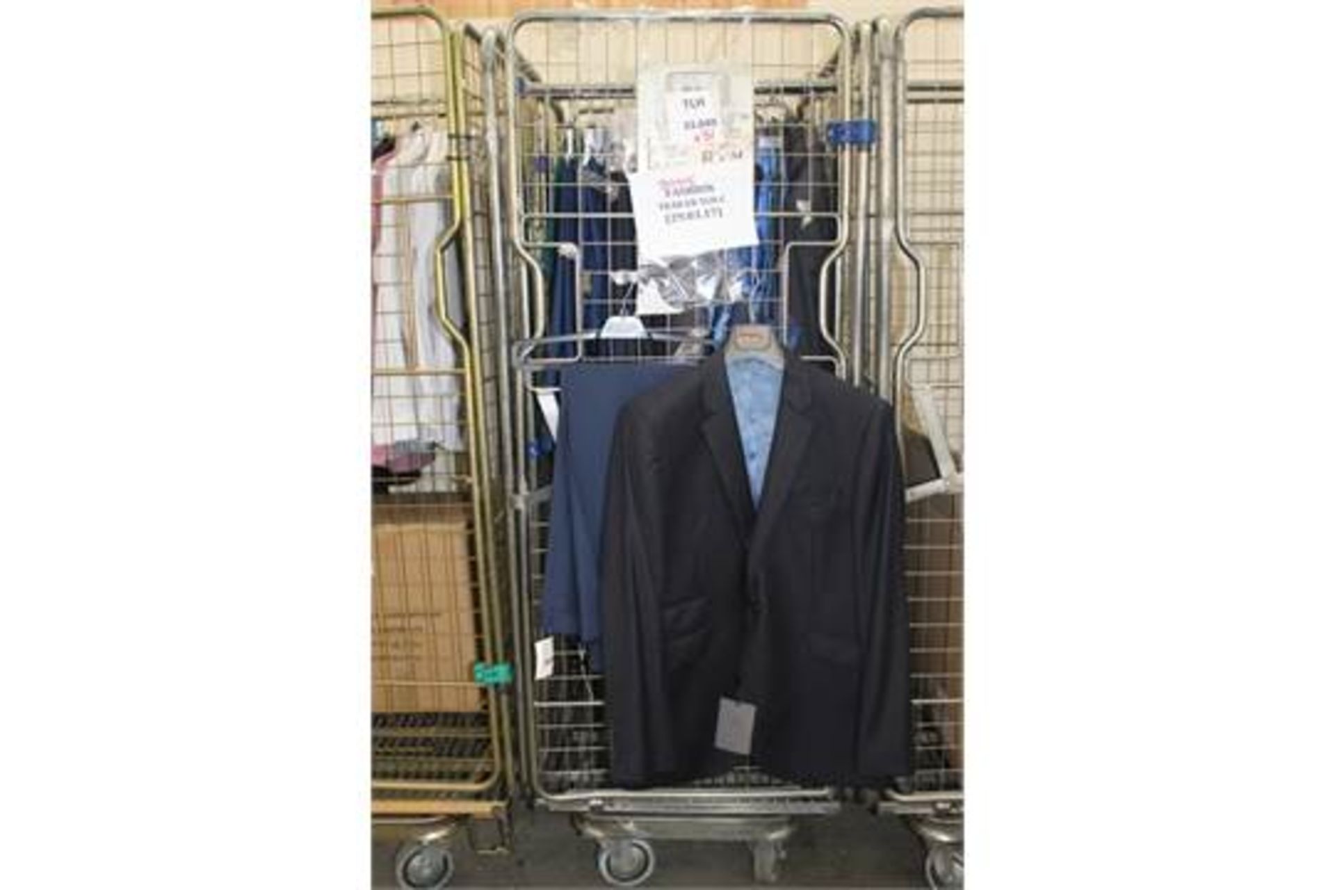 CAGE TO CONTAIN APPROXIMATELY 31 UNITS OF UNUSED ASSORTED DESIGNER ITEMS RANGING FROM MEN'S,