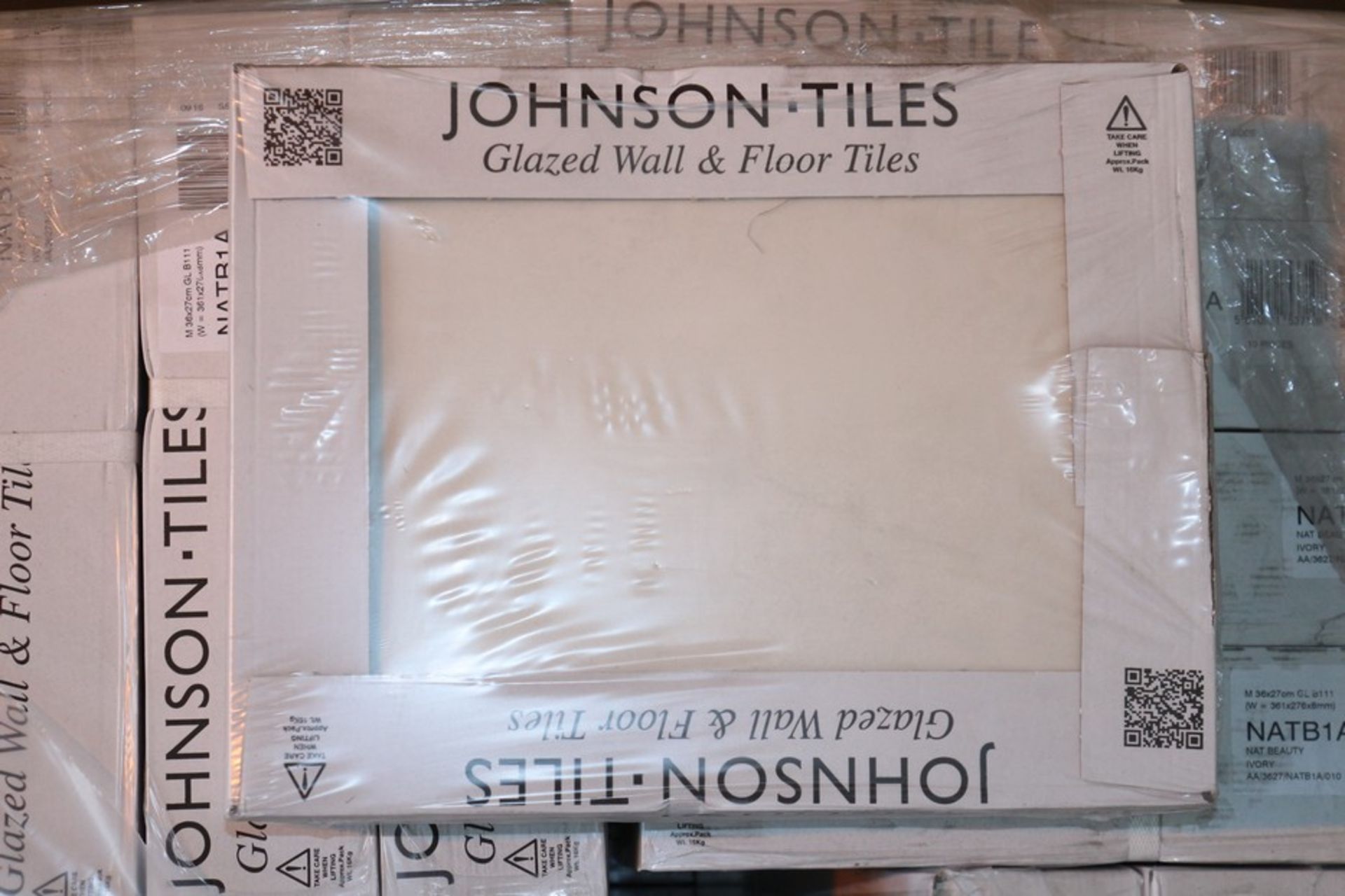 28X FACTORY SEALED BY JOHNSON TILES GLAZED FLOOR AND WALL TILES 360 X 270MM RRP £19.99 PER PACK - Image 2 of 3