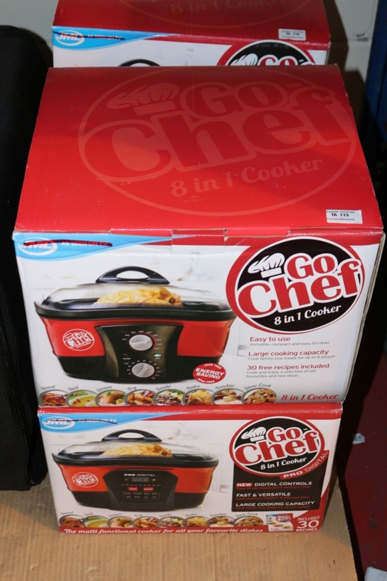 1X LOT TO CONTAIN 2 BOXED GO CHEF 8 IN 1 COOKERS (AC-LMJ)