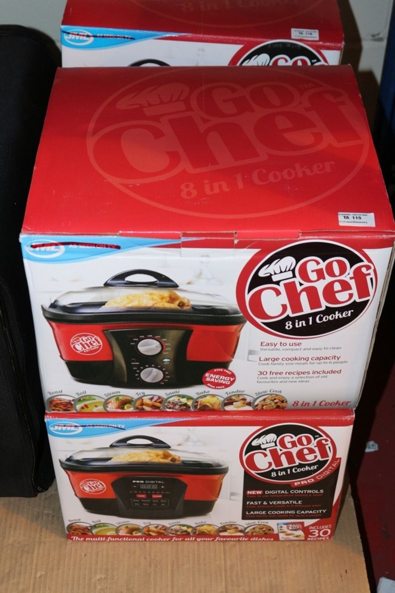 1X LOT TO CONTAIN 2 BOXED GO CHEF 8 IN 1 COOKERS (AC-LMJ)