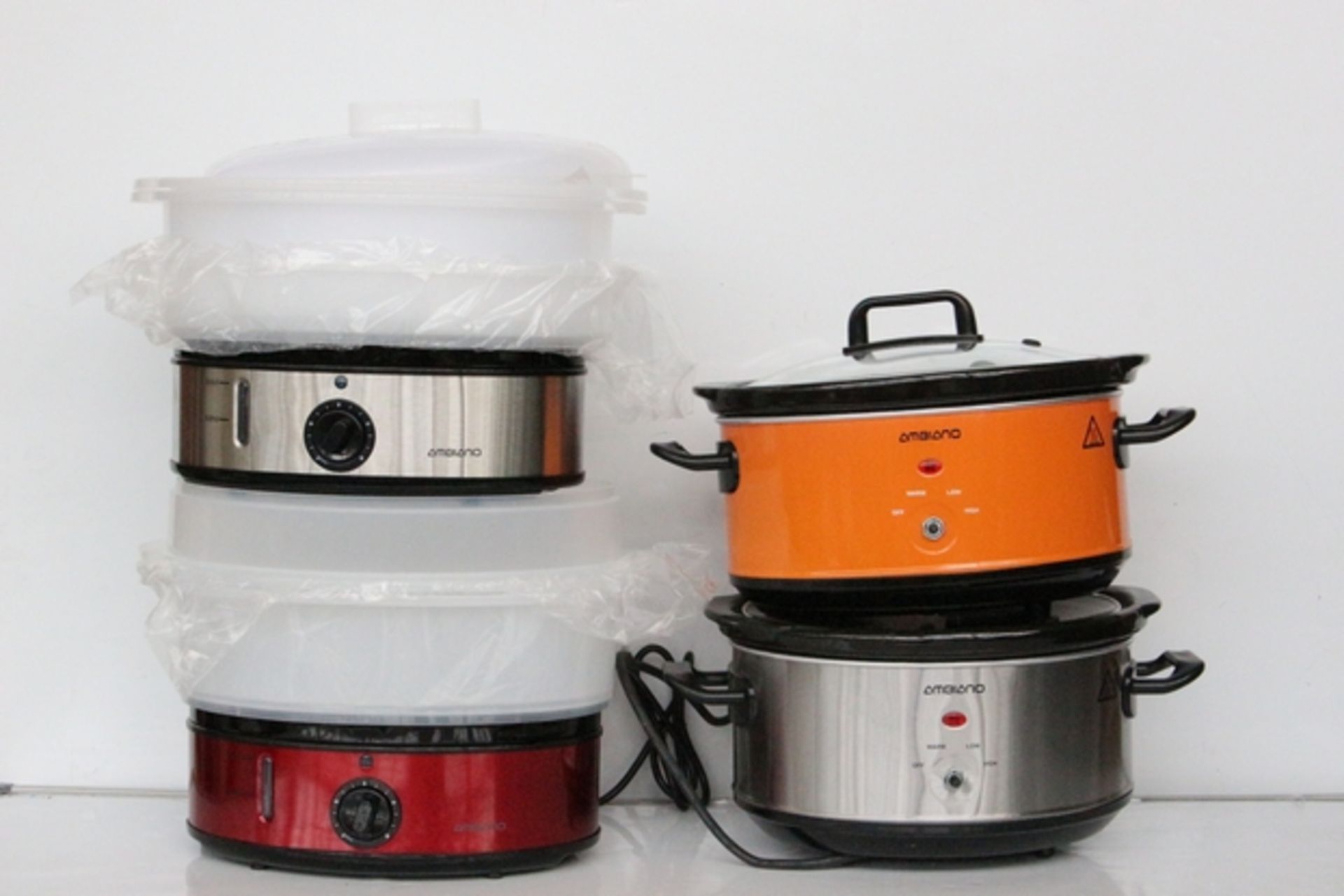 1X LOT TO CONTAIN 4 ITEMS TO INCLUDE STEAMERS X2 AND SLOW COOKERS X2 (DS-ATL) (05/07/17)