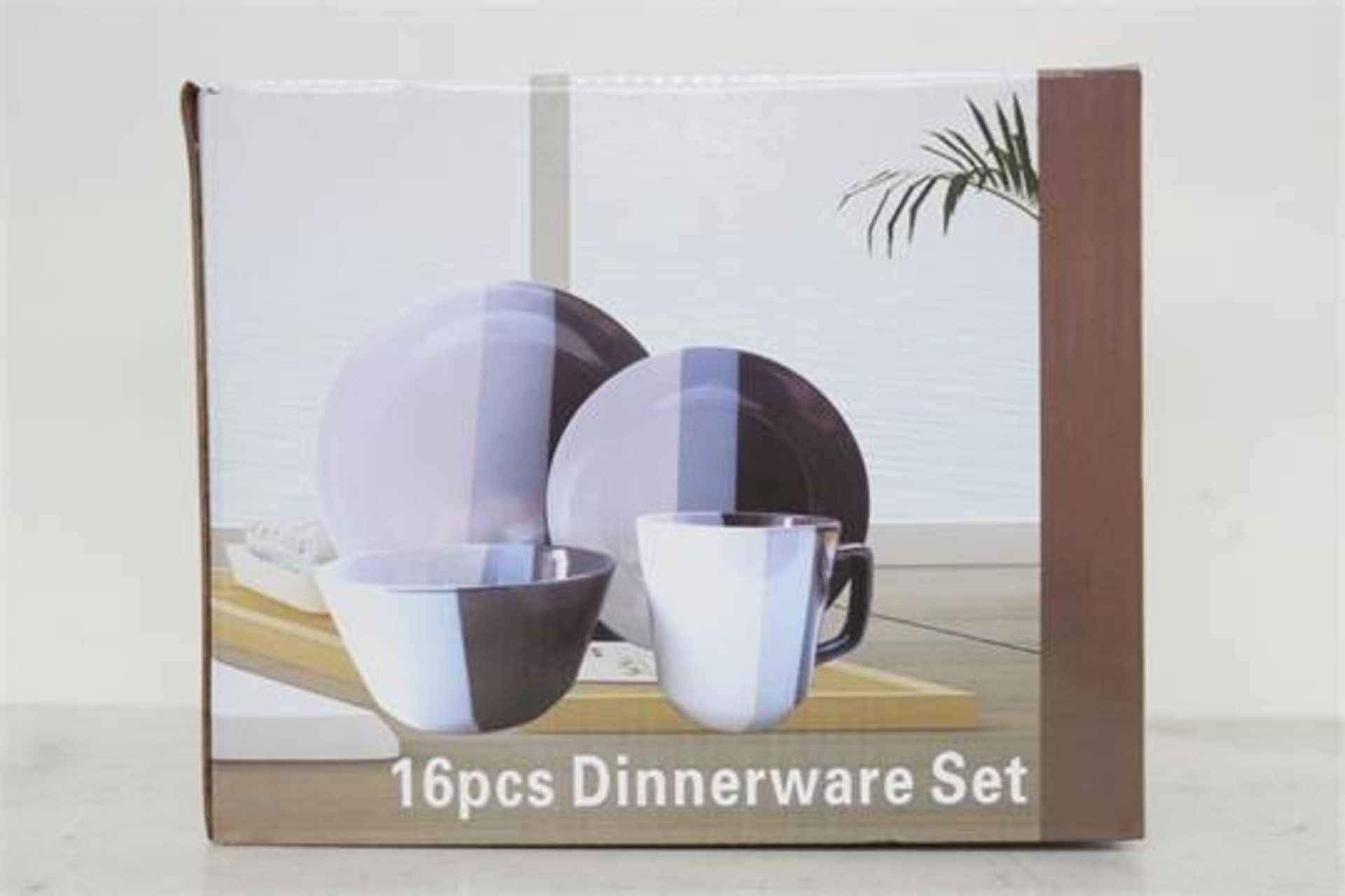 5X BOXED BRAND NEW 16 PIECE STONE WARE DINNER SETS IN BLACK (TLH-DINNER)