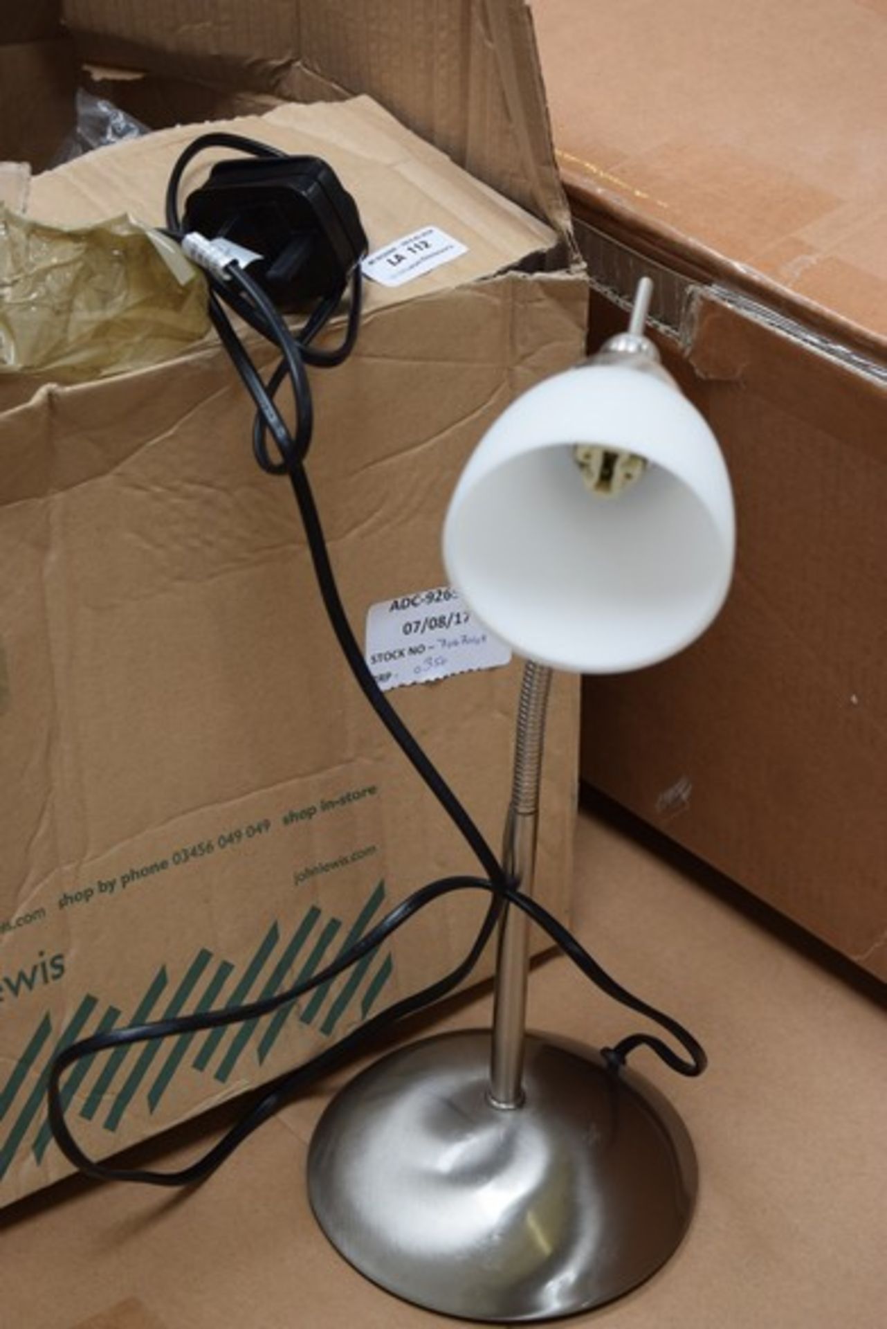 1 x CONTACT TOUCH TASK LAMP RRP £35 07.08.17 *PLEASE NOTE THAT THE BID PRICE IS MULTIPLIED BY THE