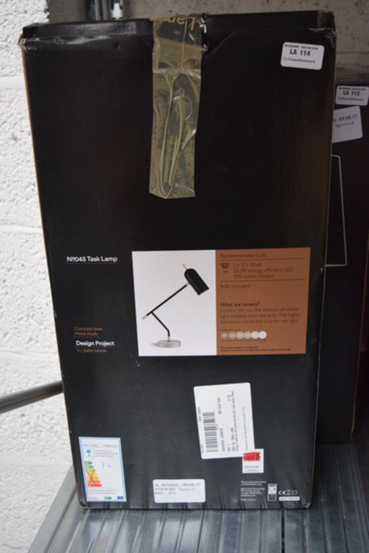 1 x BOXED NO 045 TASK LAMP RRP £75 09.08.17 (70661510) *PLEASE NOTE THAT THE BID PRICE IS MULTIPLIED