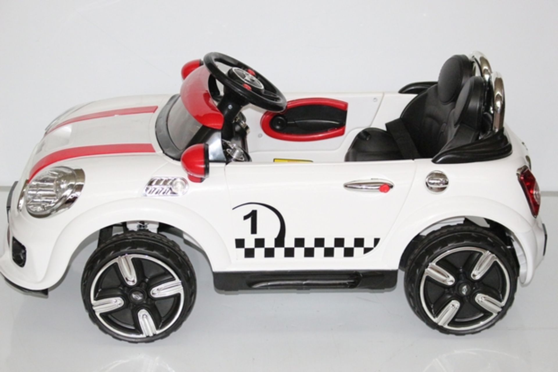 5x BOXED BRAND NEW MINI STYLE RIDE ON CHILDRENS CAR 12V IPHONE AND USB LINK ON BOARD HI-FI SYSTEM