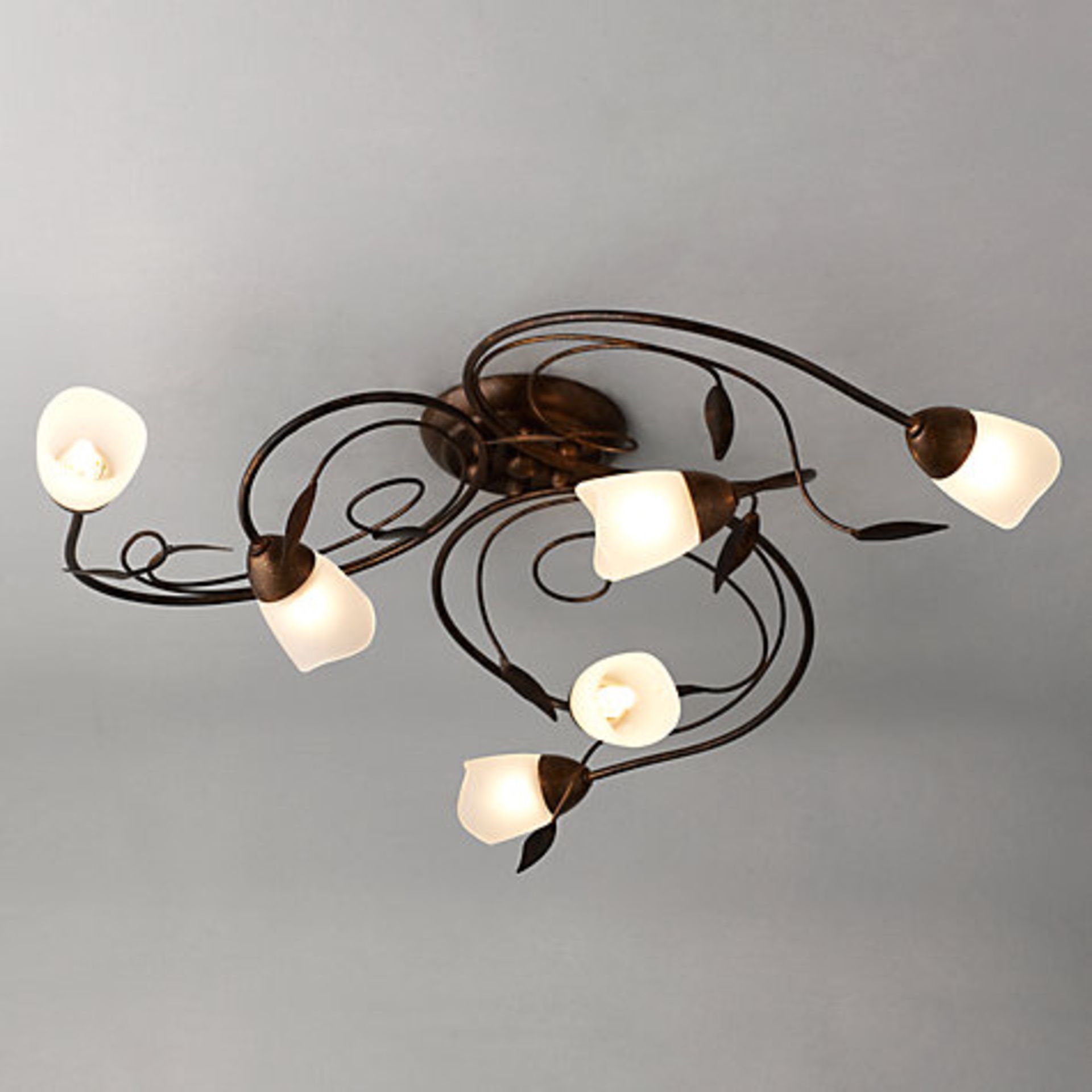 1 x CARMELLA 6-LIGHT PENDANT LIGHT RRP £140 12.09.17 *PLEASE NOTE THAT THE BID PRICE IS MULTIPLIED