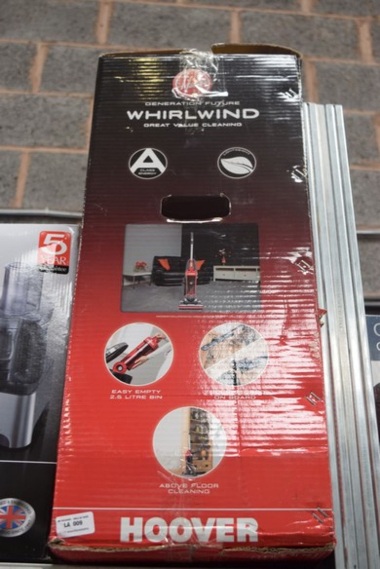 1 x BOXED HOOVER WHIRLWIND VACUUM CLEANER RRP £65 12.09.17 3374650 *PLEASE NOTE THAT THE BID PRICE