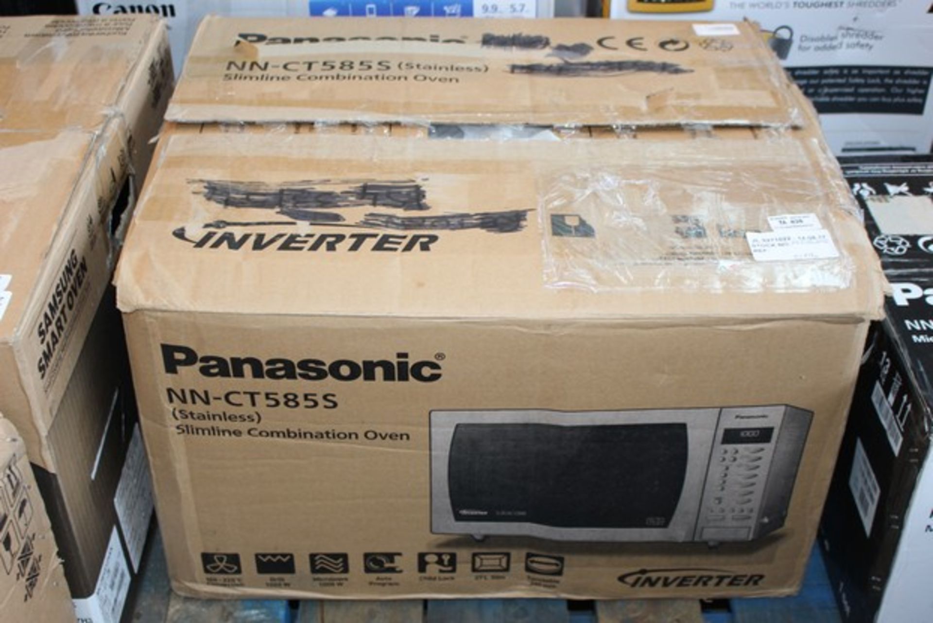 1X BOXED PANASONIC NNCT585S MICROWAVE OVEN RRP £179 (JL9271022) (14/08/17) (86696206)