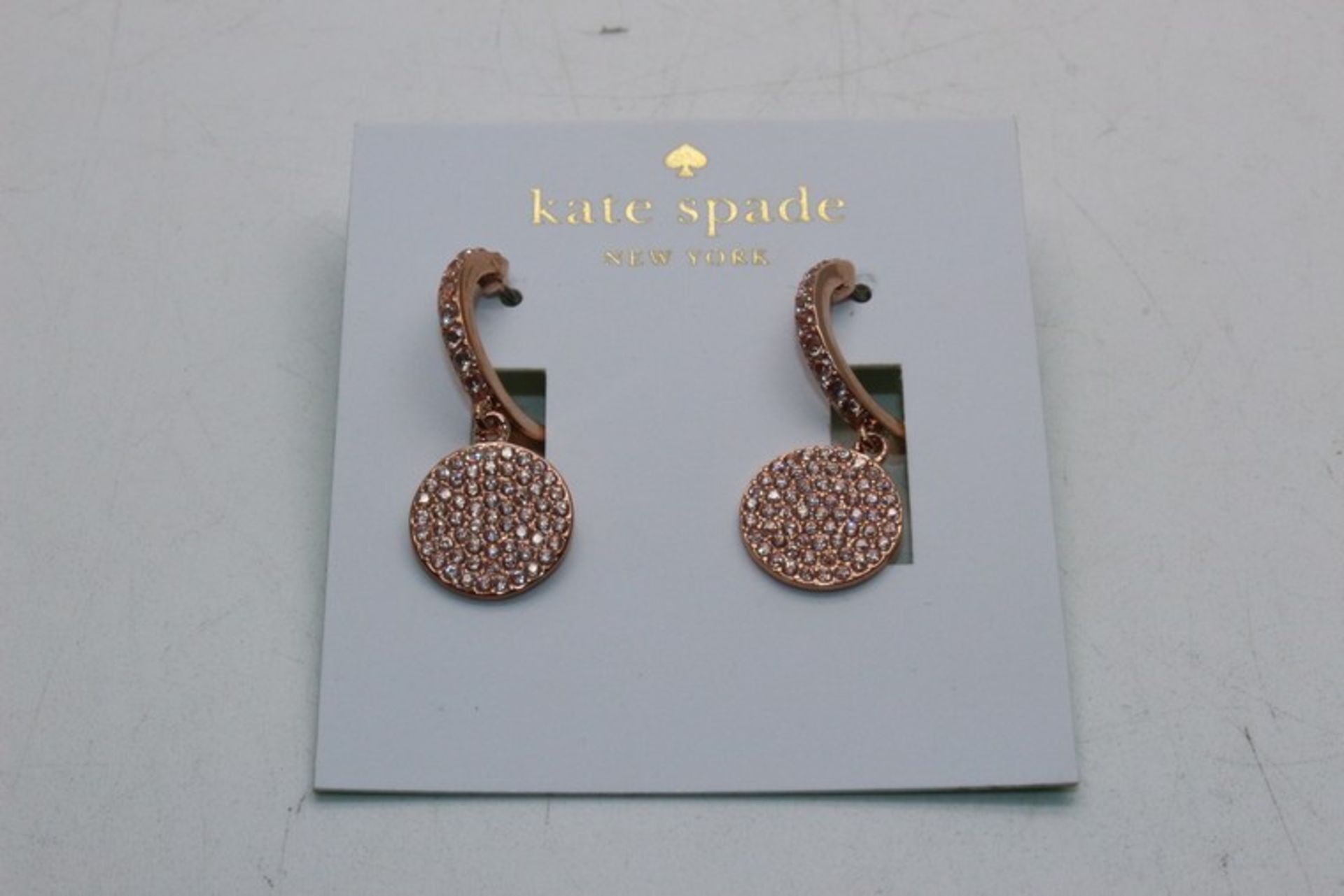 1 x BAGGED KATE SPADE NEW YORK ROSE GOLD SET OF EARRINGS (07.09.17) (2656067) *PLEASE NOTE THAT