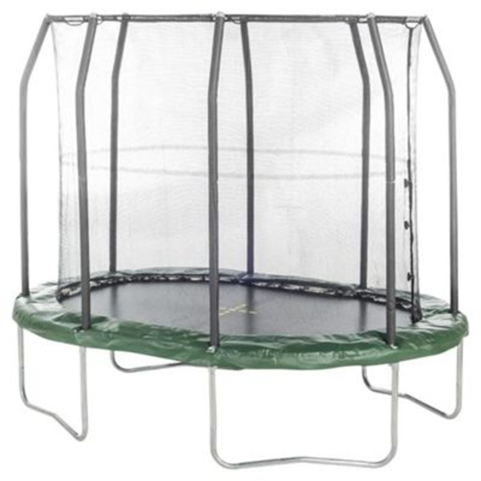 1 x BOXED 7FT X 10FT OVAL COMBO TRAMPOLINE RRP £250 (17.08.17) *PLEASE NOTE THAT THE BID PRICE IS