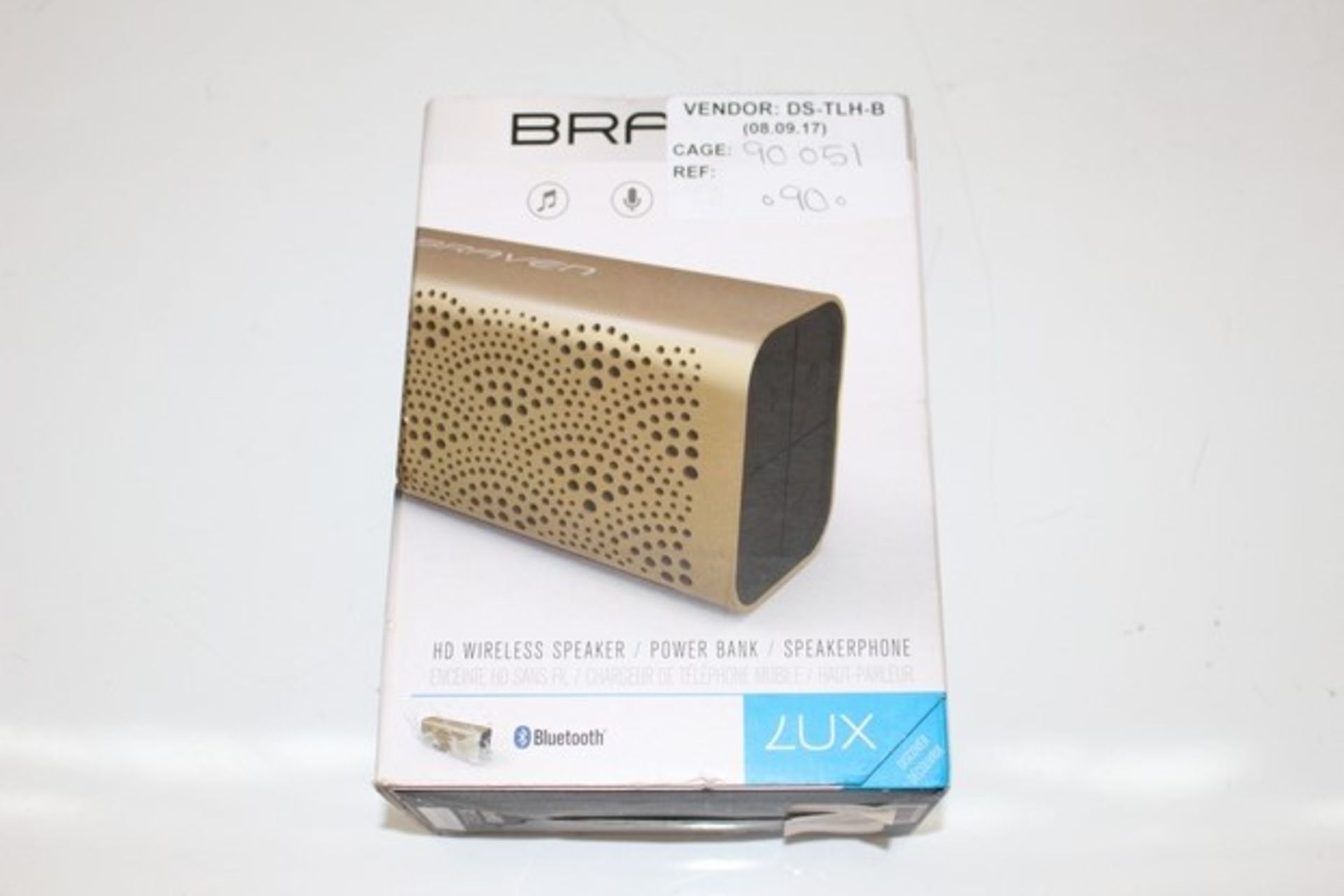 1X BOXED UNUSED BRAVEN HD WIRELESS SPEAKER RRP £90 (DS-TLH-B) (90.051)