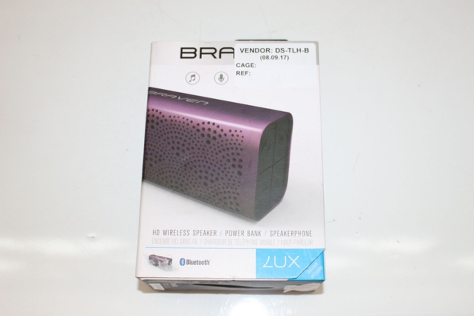 1X BOXED UNUSED BRAVEN HD WIRELESS SPEAKER RRP £90 (DS-TLH-B) (90.051)