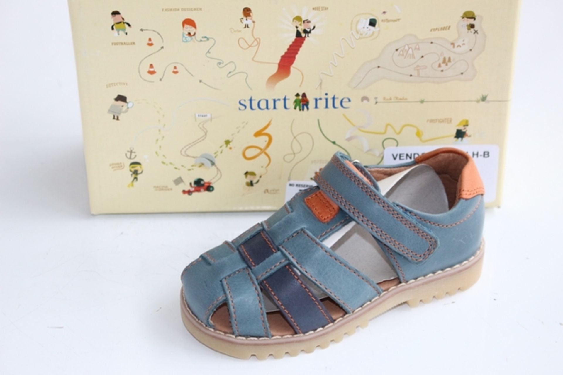 1X BOXED UNUSED PAIR OF START RIGHT CHILDREN'S SHOES SIZE 24F RRP £30 (DS-TLH-B) (36.115)