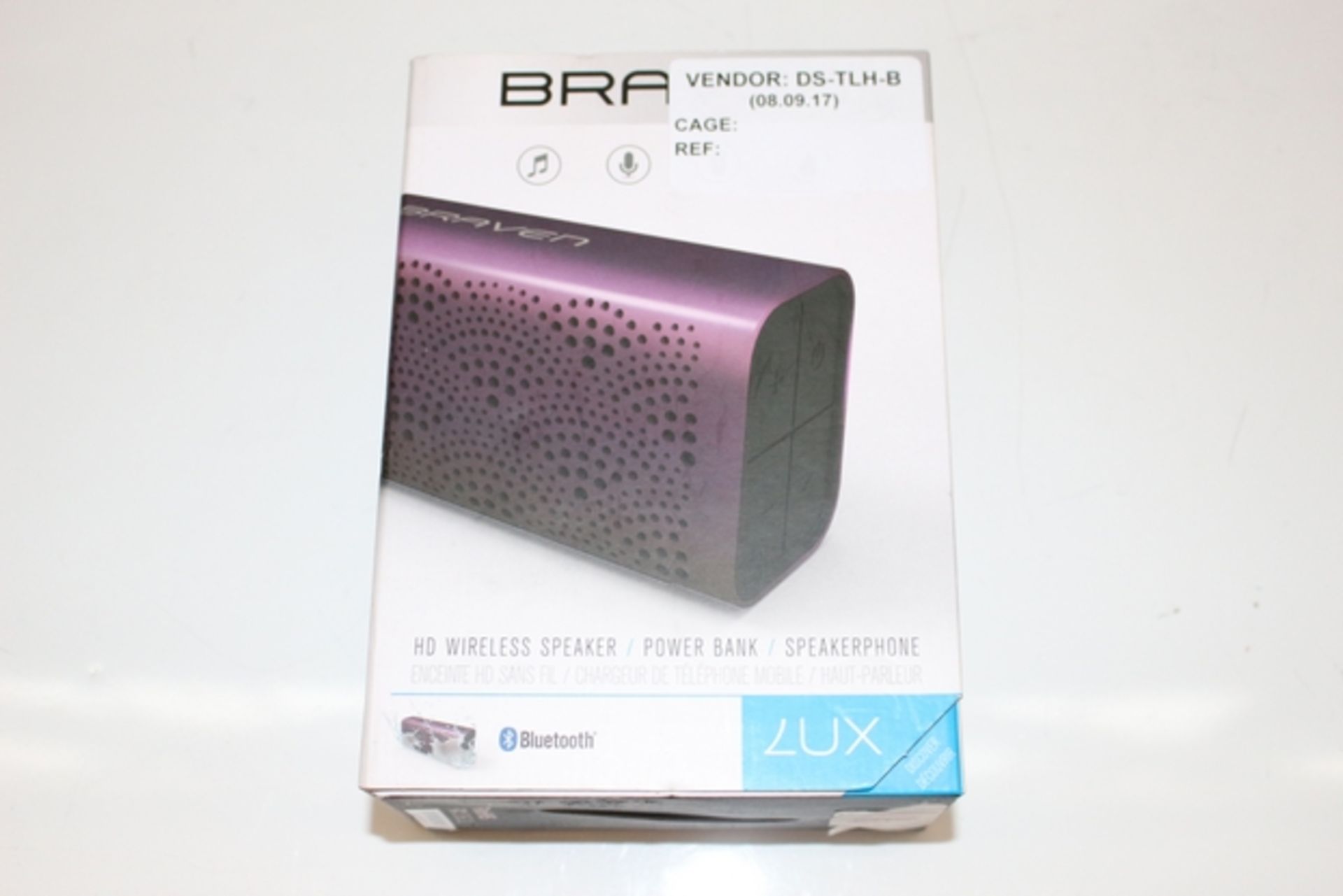 1X BOXED UNUSED BRAVEN HD WIRELESS SPEAKER RRP £90 (DS-TLH-B) (90.051)