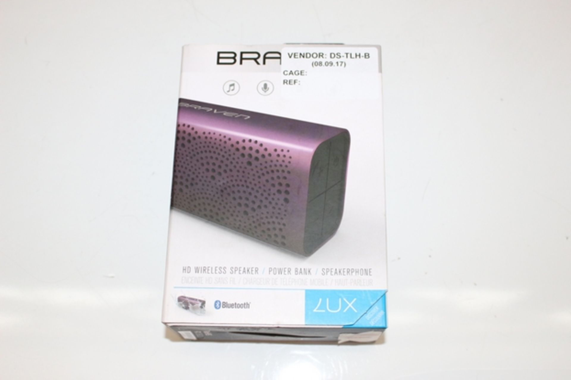 1X BOXED UNUSED BRAVEN HD WIRELESS SPEAKER RRP £90 (DS-TLH-B) (90.051)